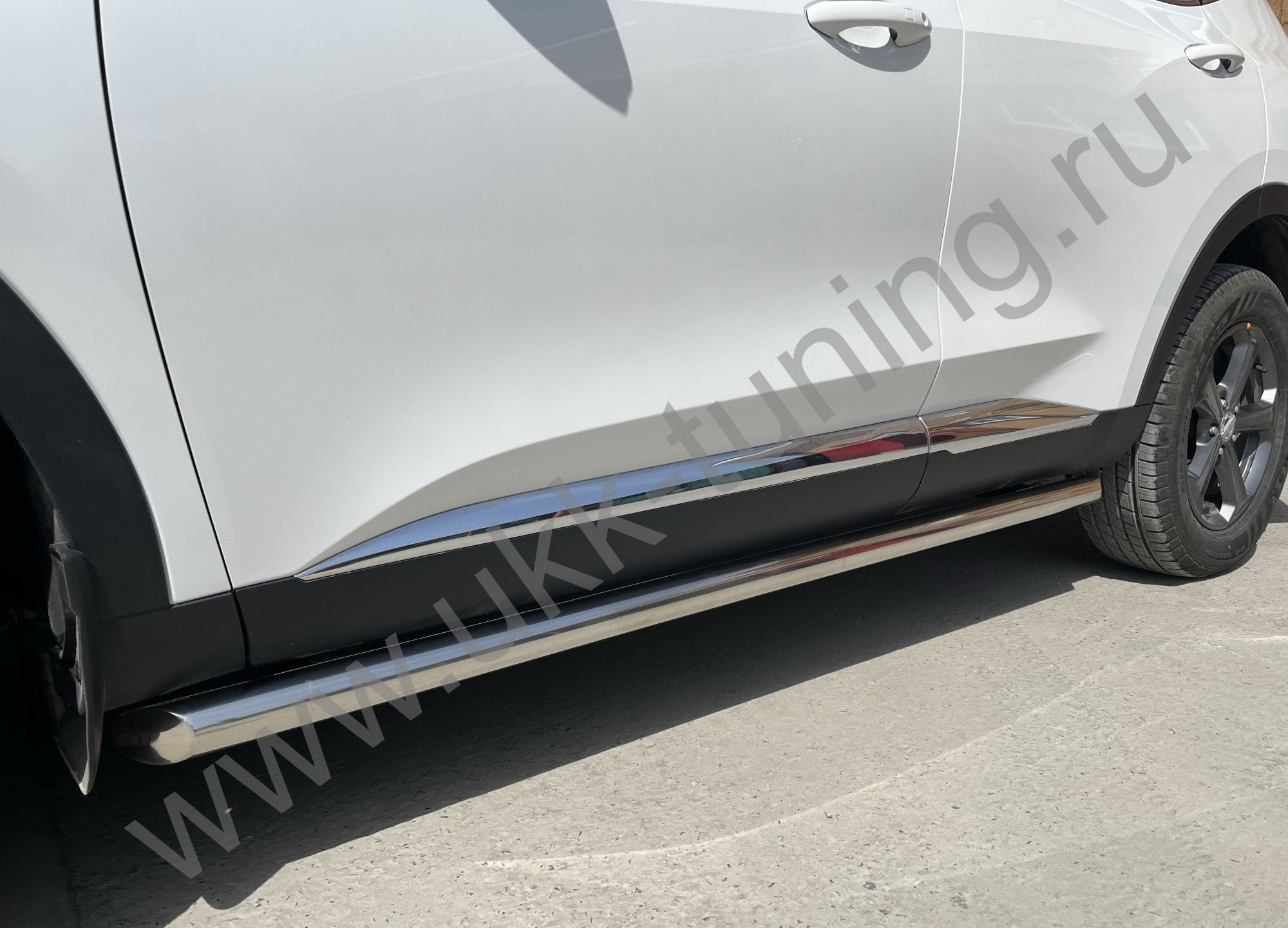 Защита порога труба Haval F7 2022 Рестрайлинг Защита порога труба Haval F7 2022 Рестрайлинг