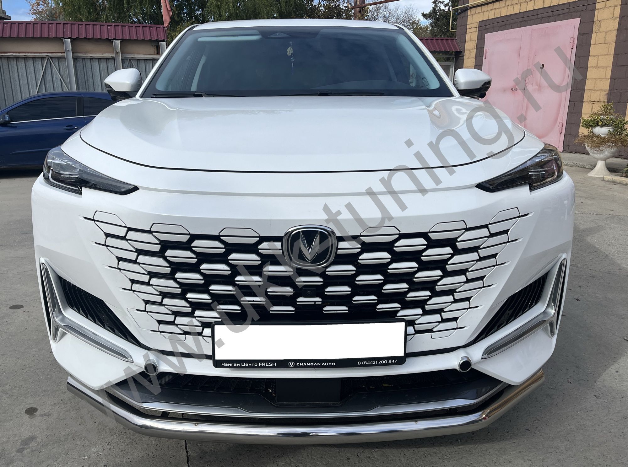 Защита переднего бампера Changan UNI-K