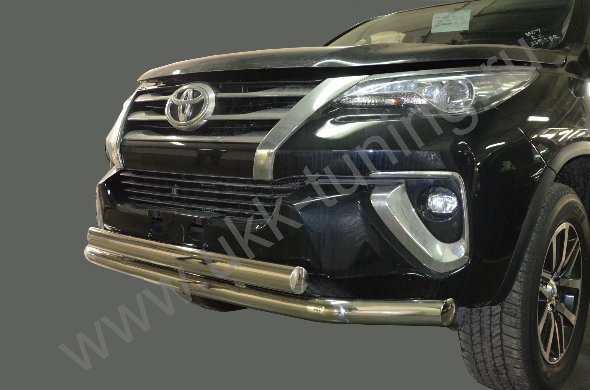 Защита переднего бампера двойная TOYOTA Fortuner с 2017 Защита переднего бампера двойная TOYOTA Fortuner с 2017