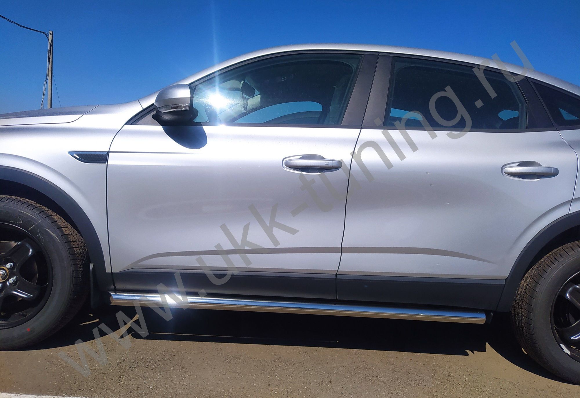 Защита штатного порога RENAULT Arkana с 2018