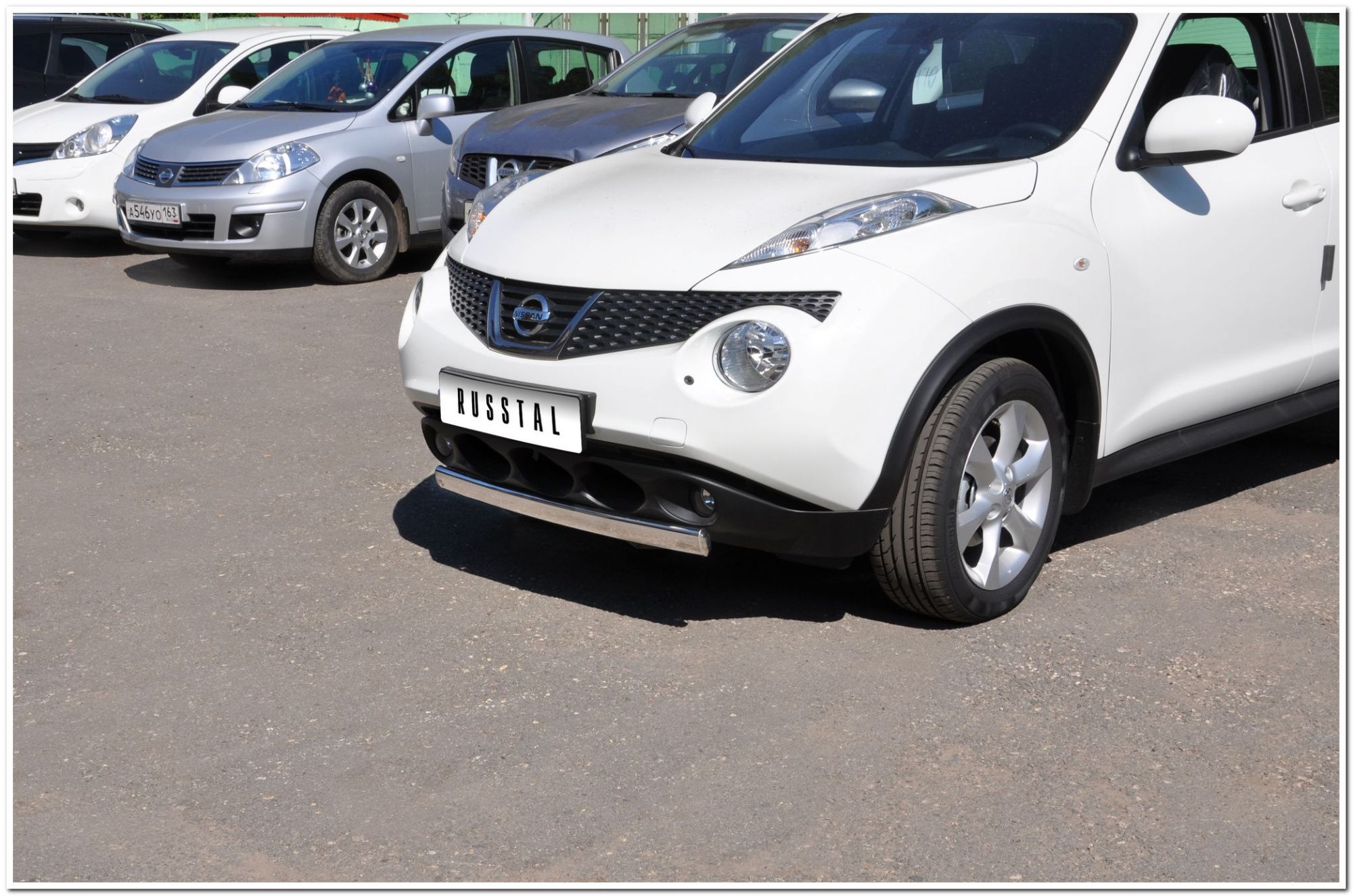 NISSAN Juke 4X2 2010-2014 Защита переднего бампера овал d75x42 NJZ-000951