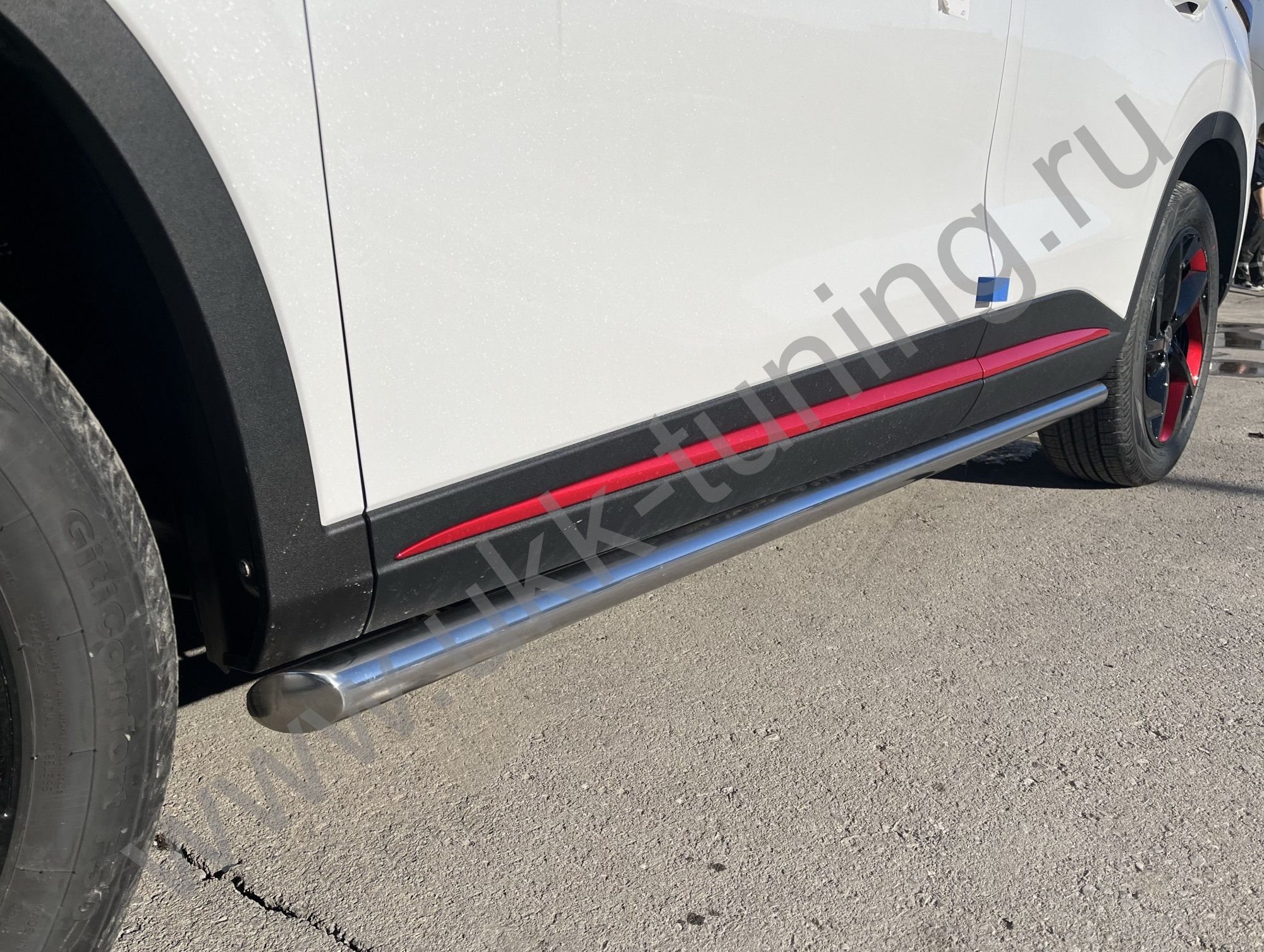 Защита штатного порога труба Chery Omoda C5 с 2022