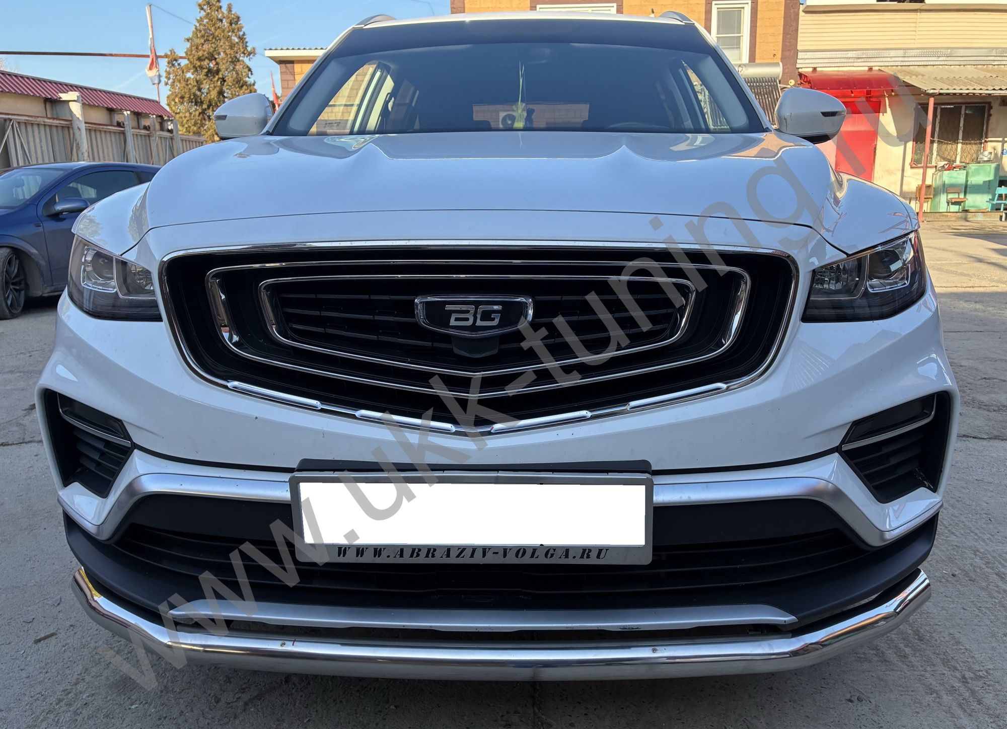 Защита переднего бампера Geely Atlas Pro с 2021