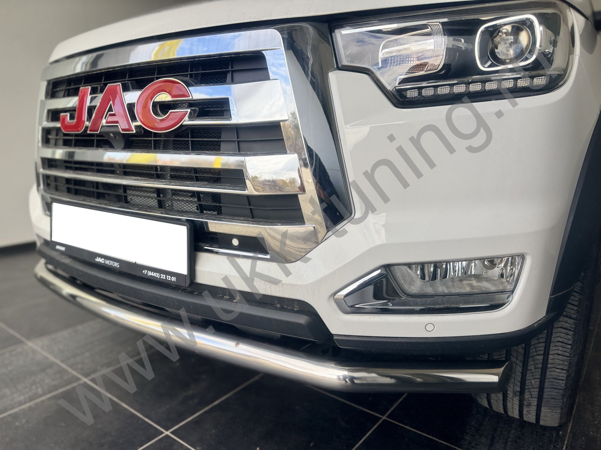 Защита переднего бампера Jac T8 Pro 2020