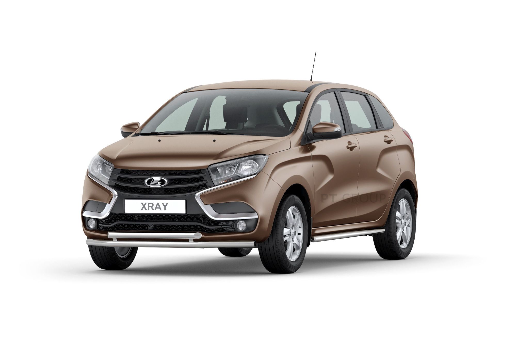 Защита переднего бампера Lada Xray с 2016 двойная d51/51 Защита переднего бампера Lada Xray с 2016 двойная d51/51