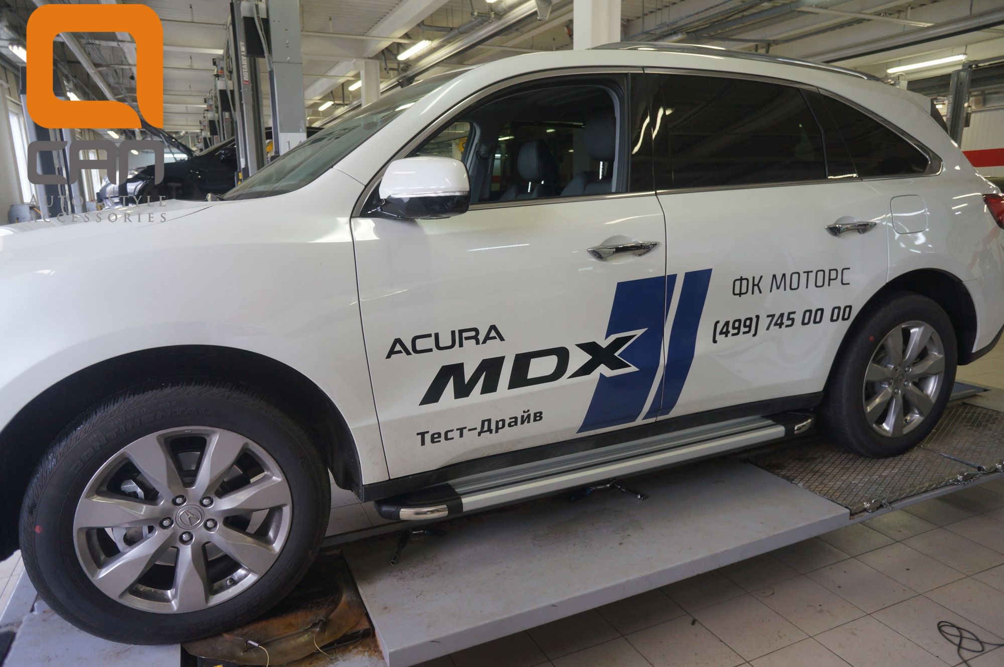 Пороги алюминиевые Brillant Acura MDX с 2014 (серебристые) Пороги алюминиевые Brillant Acura MDX с 2014 (серебристые)