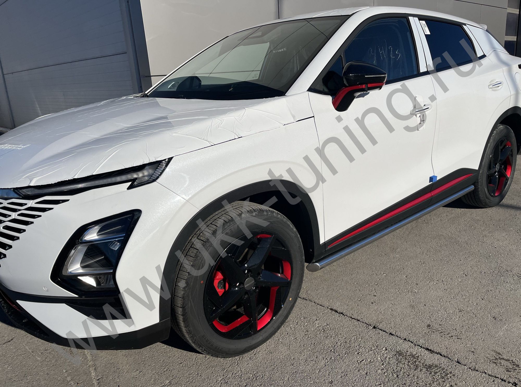 Защита штатного порога труба Chery Omoda C5 с 2022