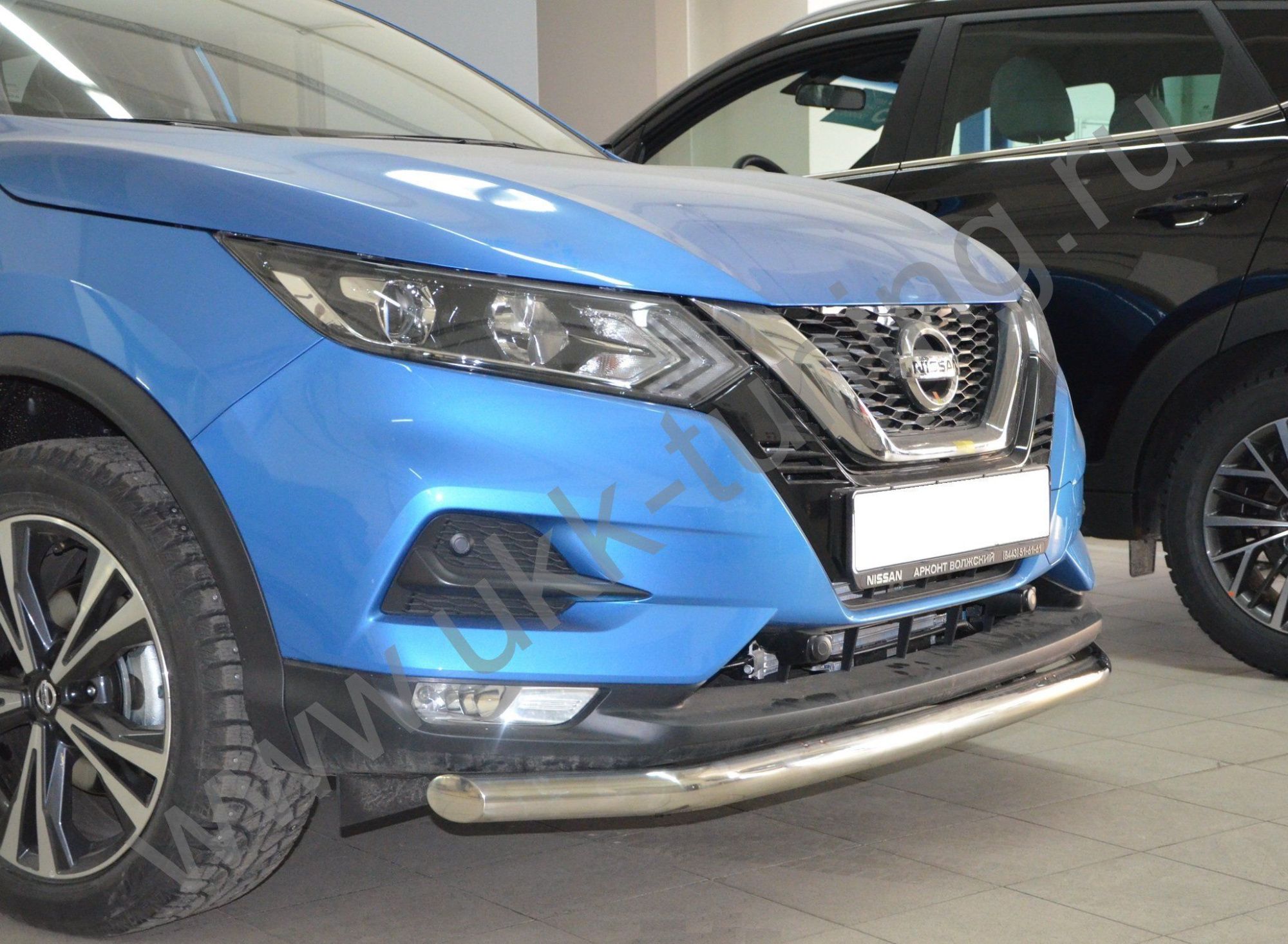 Защита переднего бампера Nissan Qashgai 2017 рестайлинг Защита переднего бампера Nissan Qashgai 2017 рестайлинг