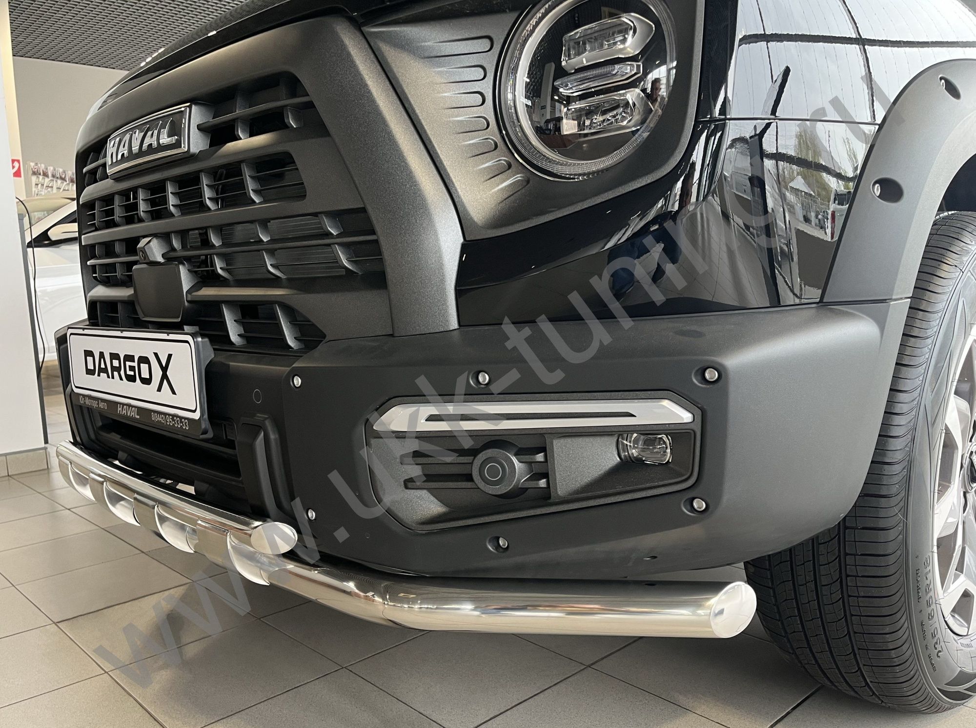 Защита переднего бампера с перемычками Haval Dargo X с 2023 Защита переднего бампера с перемычками Haval Dargo X с 2023