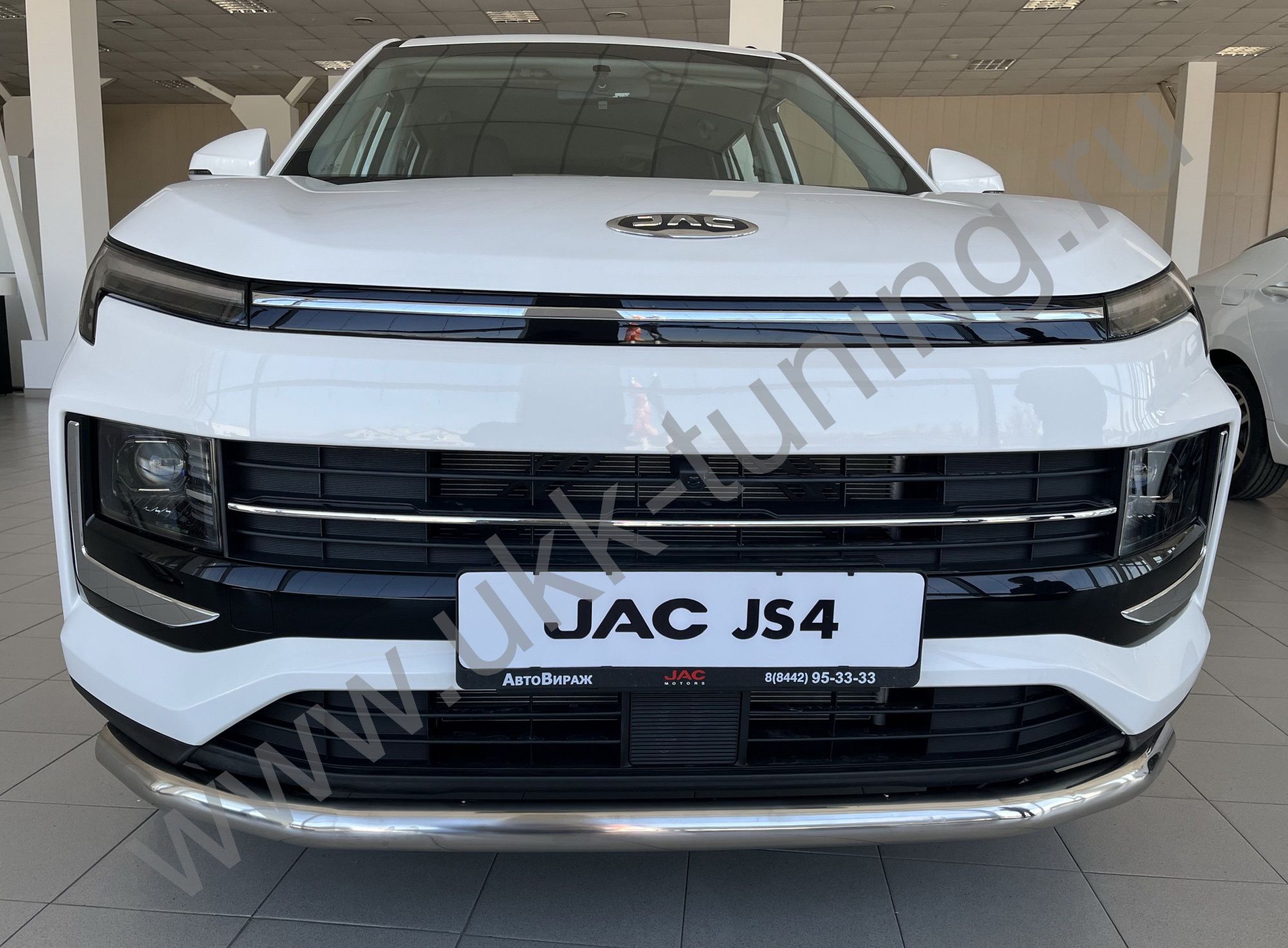 Защита переднего бампера JAC JS4 с 2022 Защита переднего бампера JAC JS4 с 2022