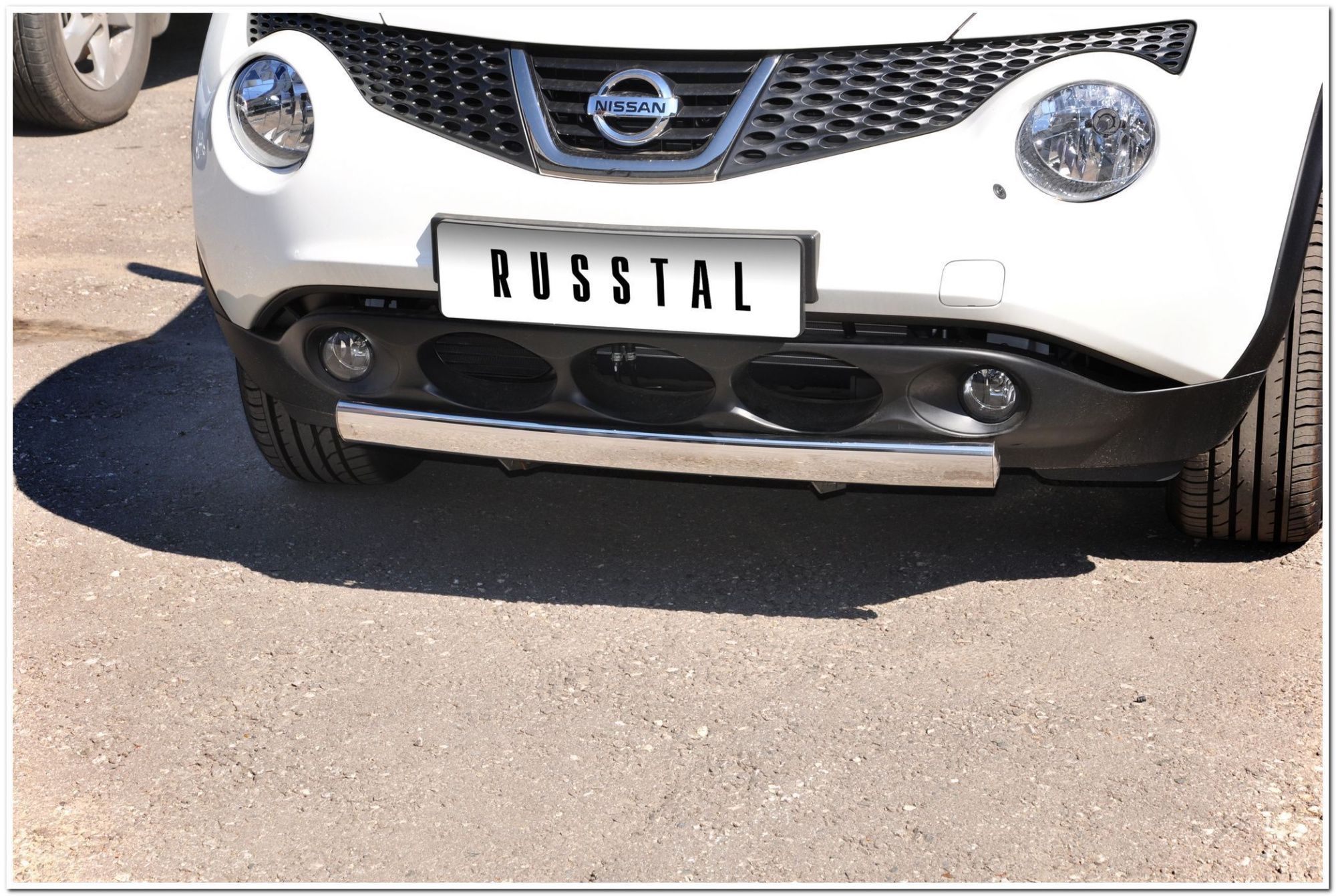 NISSAN Juke 4X2 2010-2014 Защита переднего бампера овал d75x42 NJZ-000951