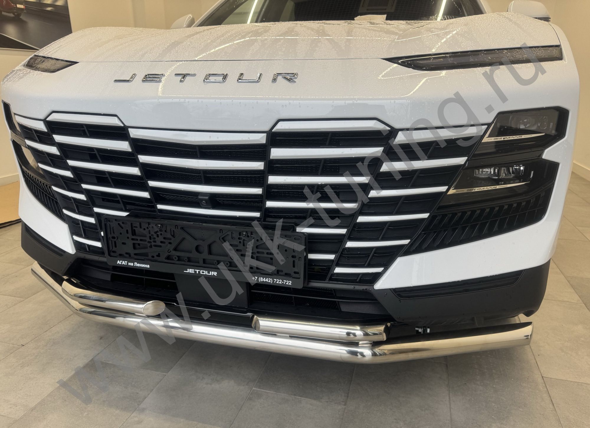 Защита переднего бампера двойная Jetour Dashing с 2022