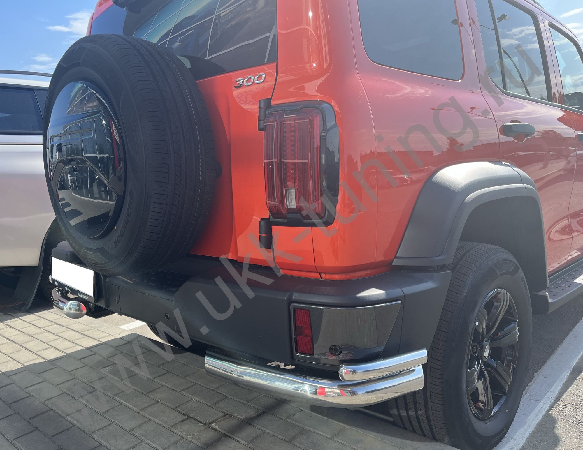 Защита заднего бампера двойная угловая Tank 300 с 2023