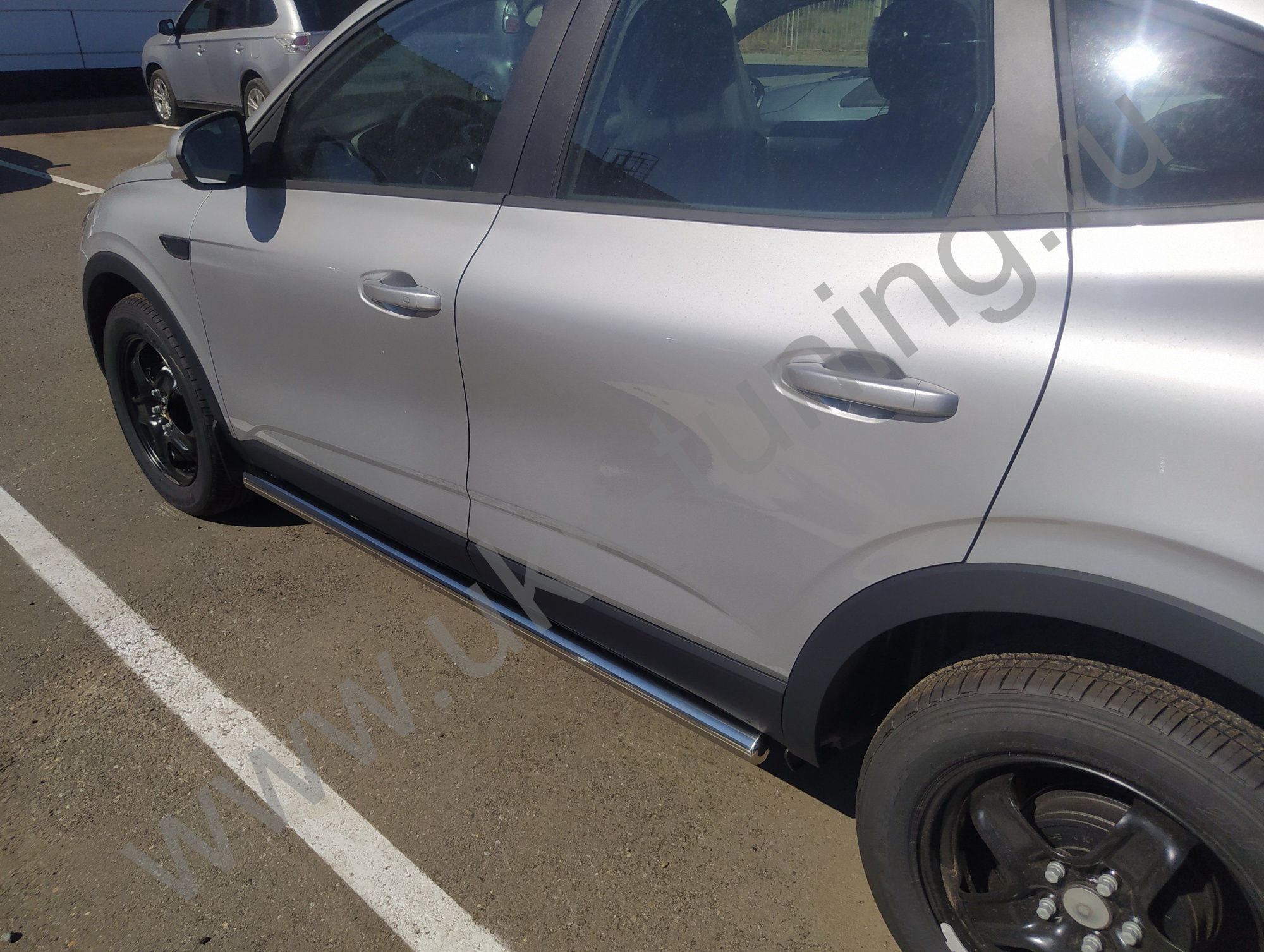 Защита штатного порога RENAULT Arkana с 2018