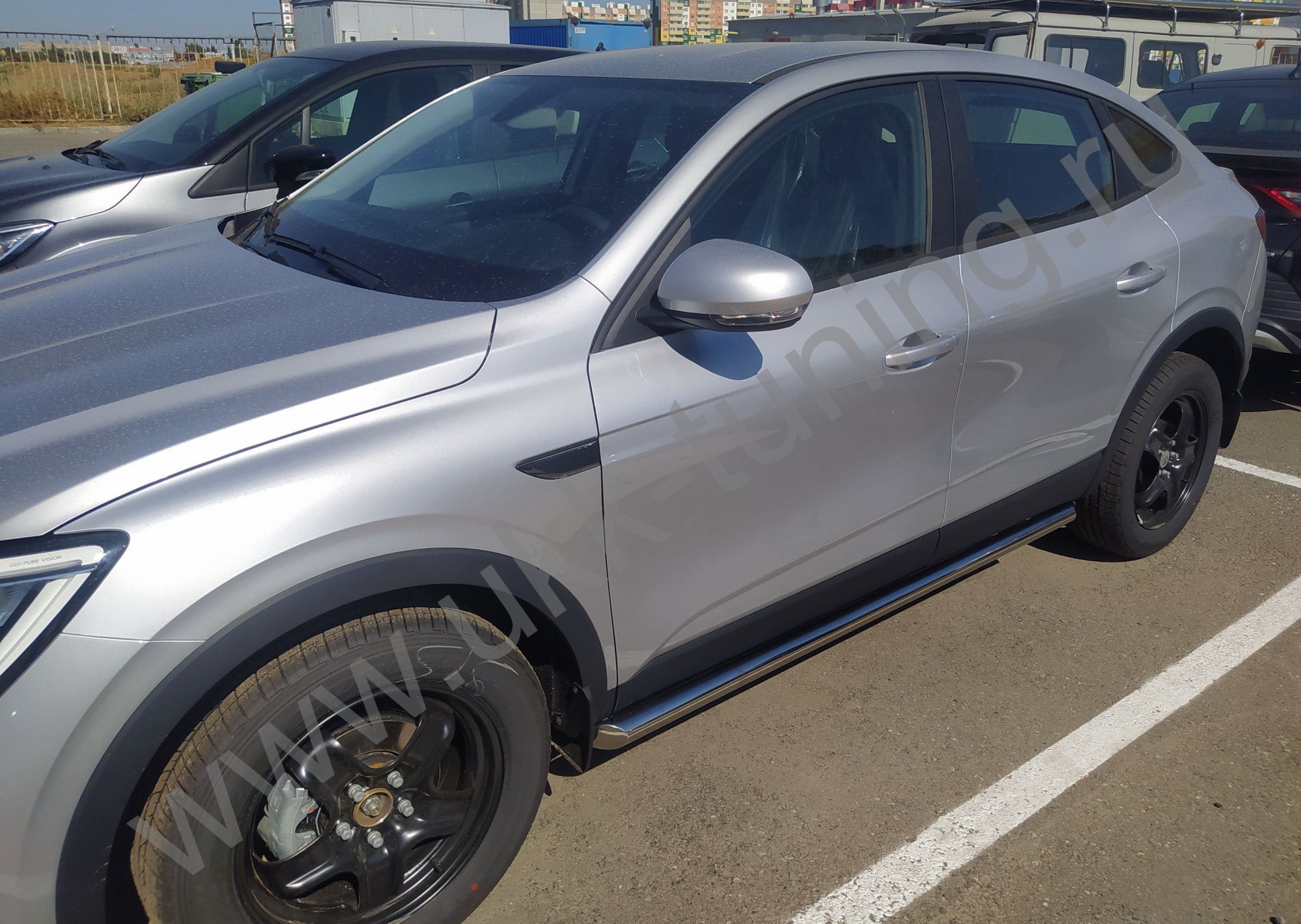 Защита штатного порога RENAULT Arkana с 2018