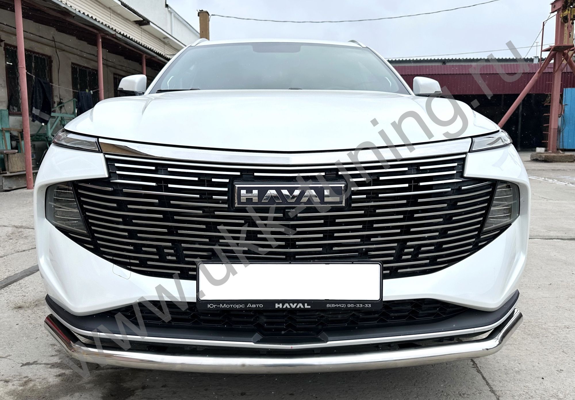 Защита переднего бампера Haval F7 c 2024