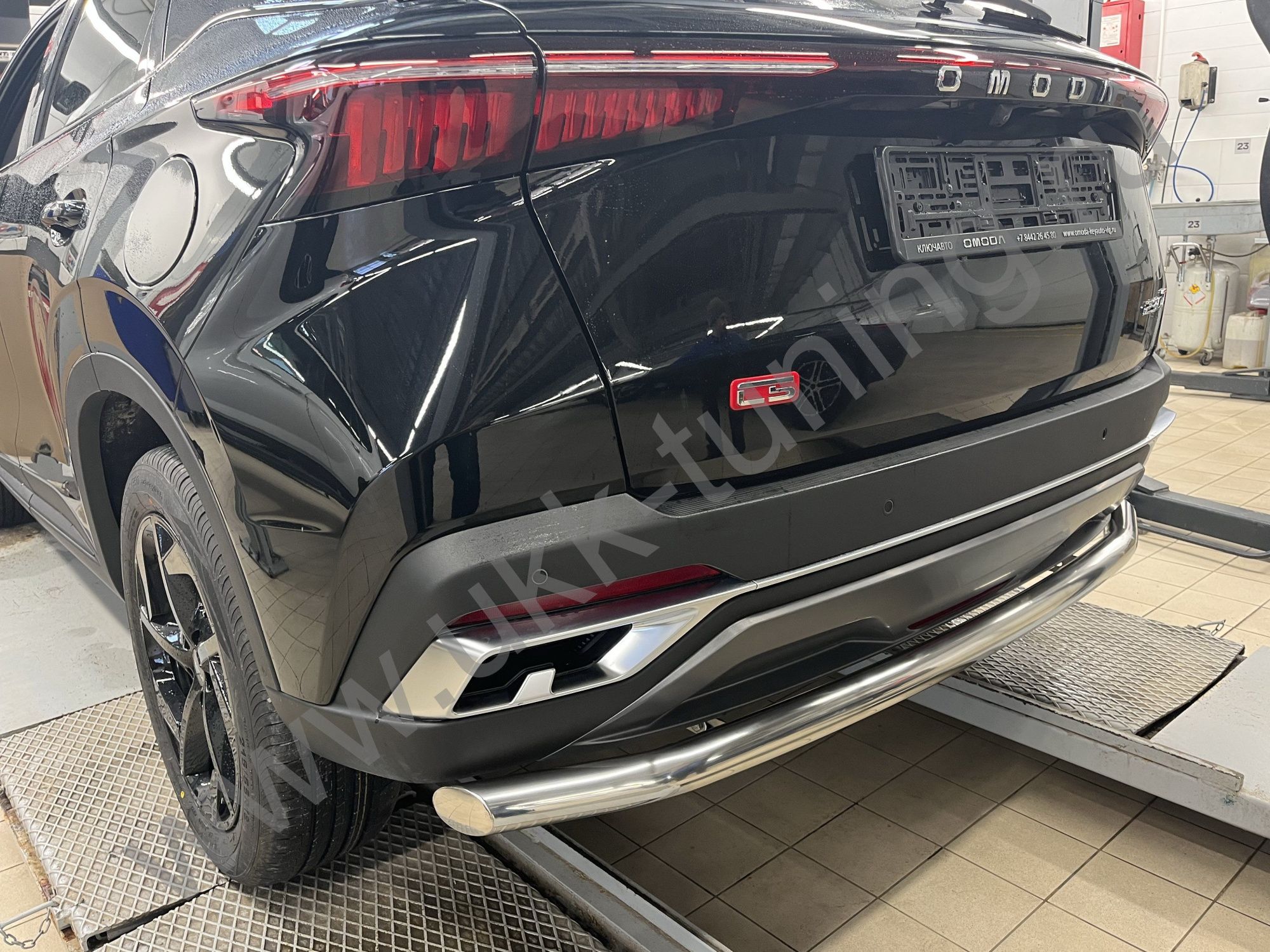 Защита заднего бампера Chery Omoda C5 с 2022