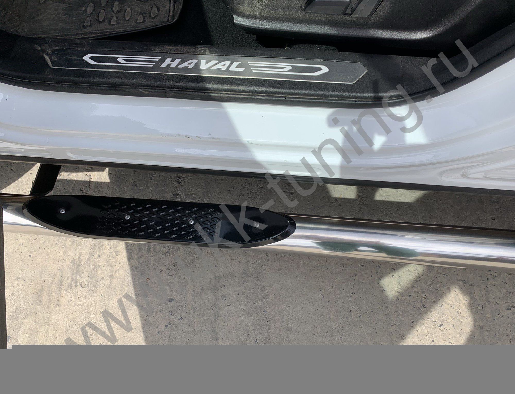 Пороги труба с проступью Haval F7 2022 Рестрайлинг Пороги труба с проступью Haval F7 2022 Рестрайлинг