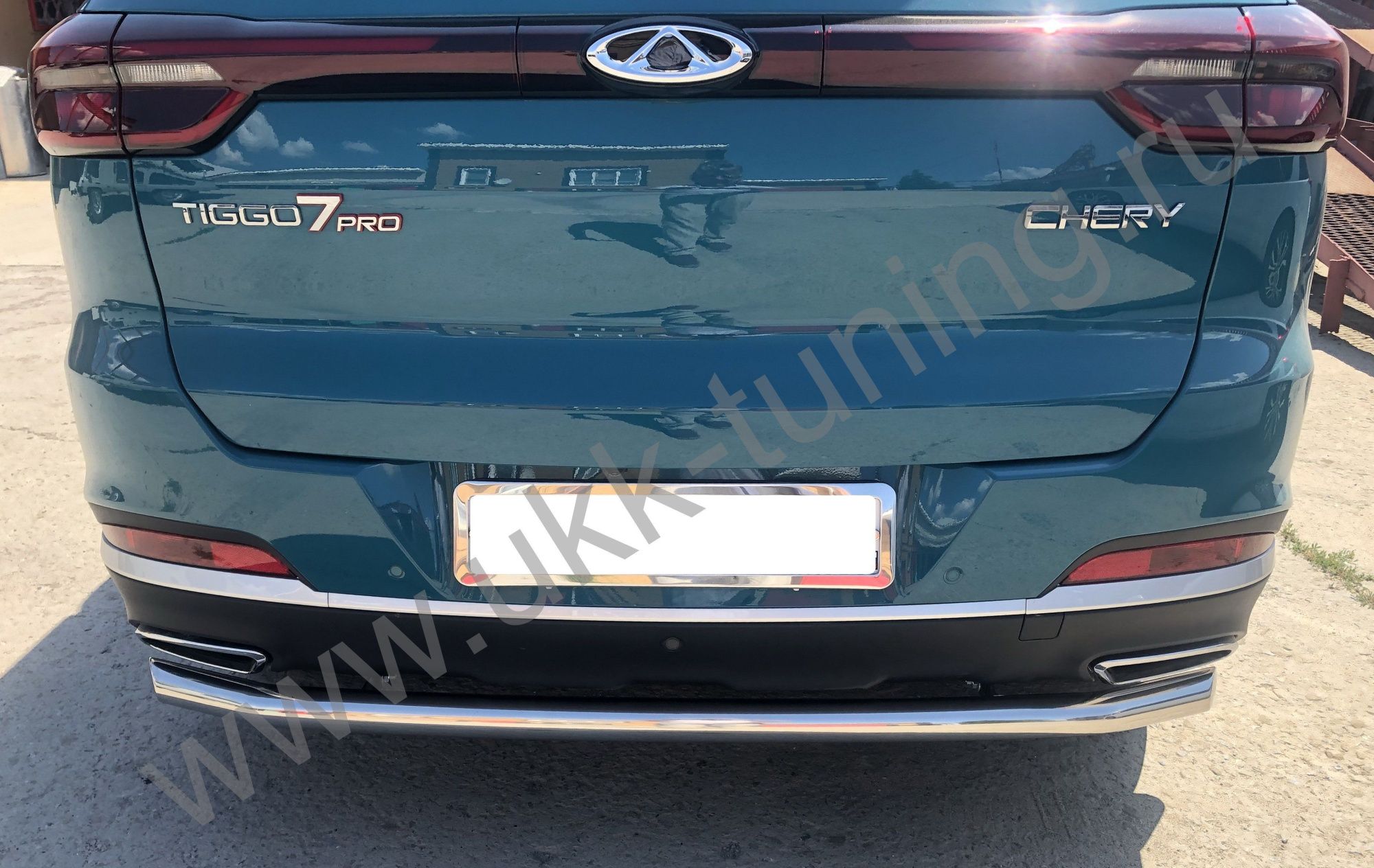 Защита заднего бампера Chery Tiggo 7 Pro 2021