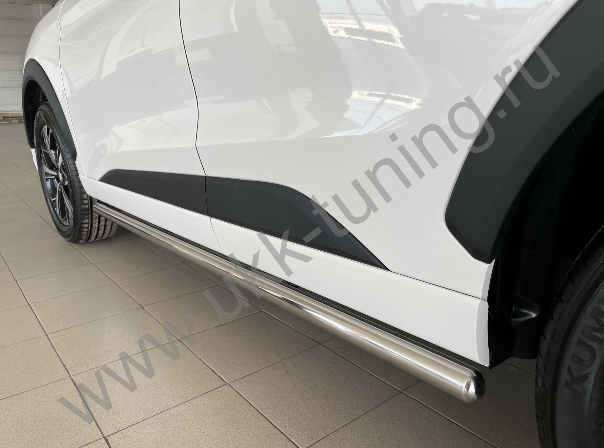 Защита штатного порога труба JAC JS6 2022