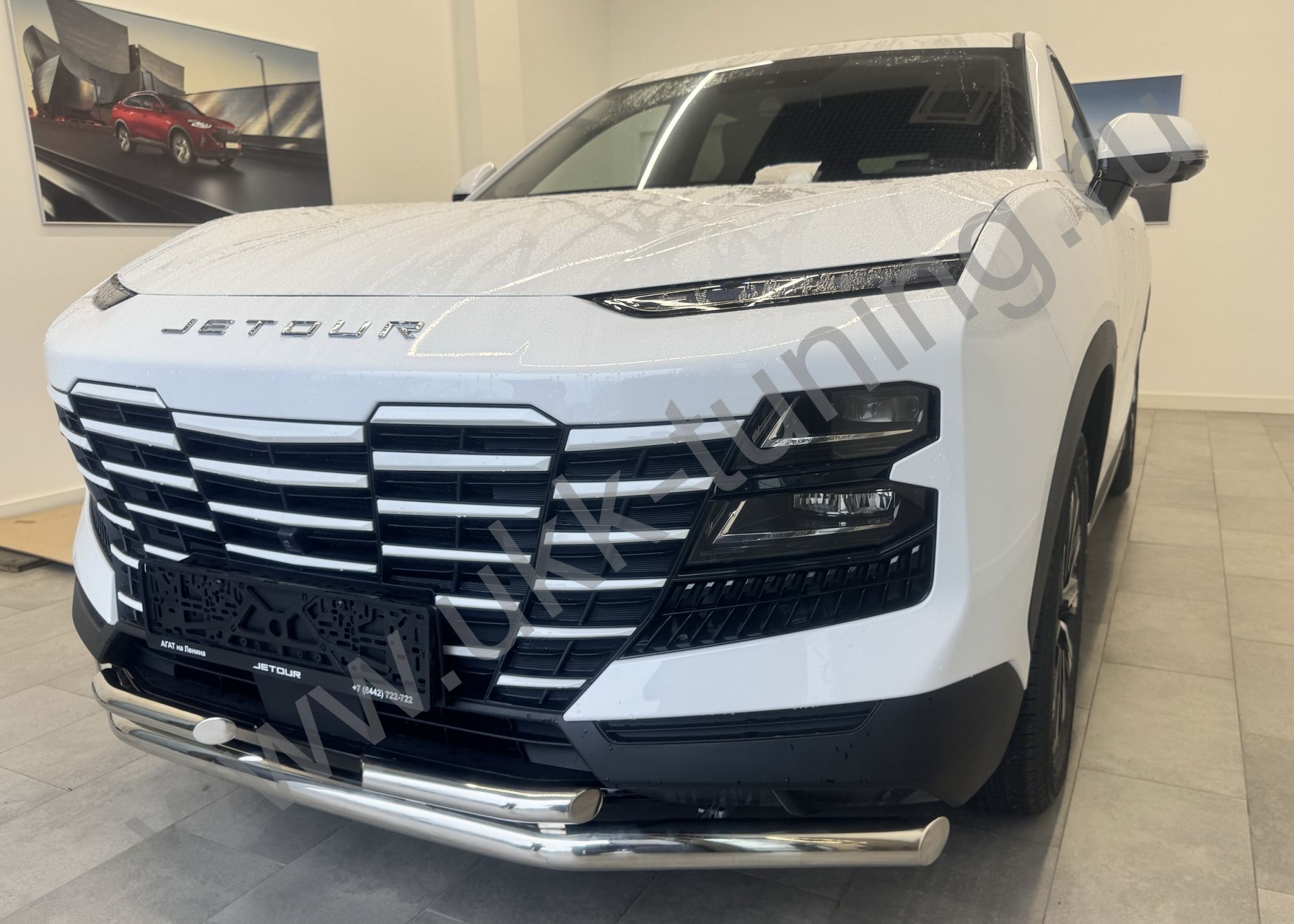 Защита переднего бампера двойная Jetour Dashing с 2022