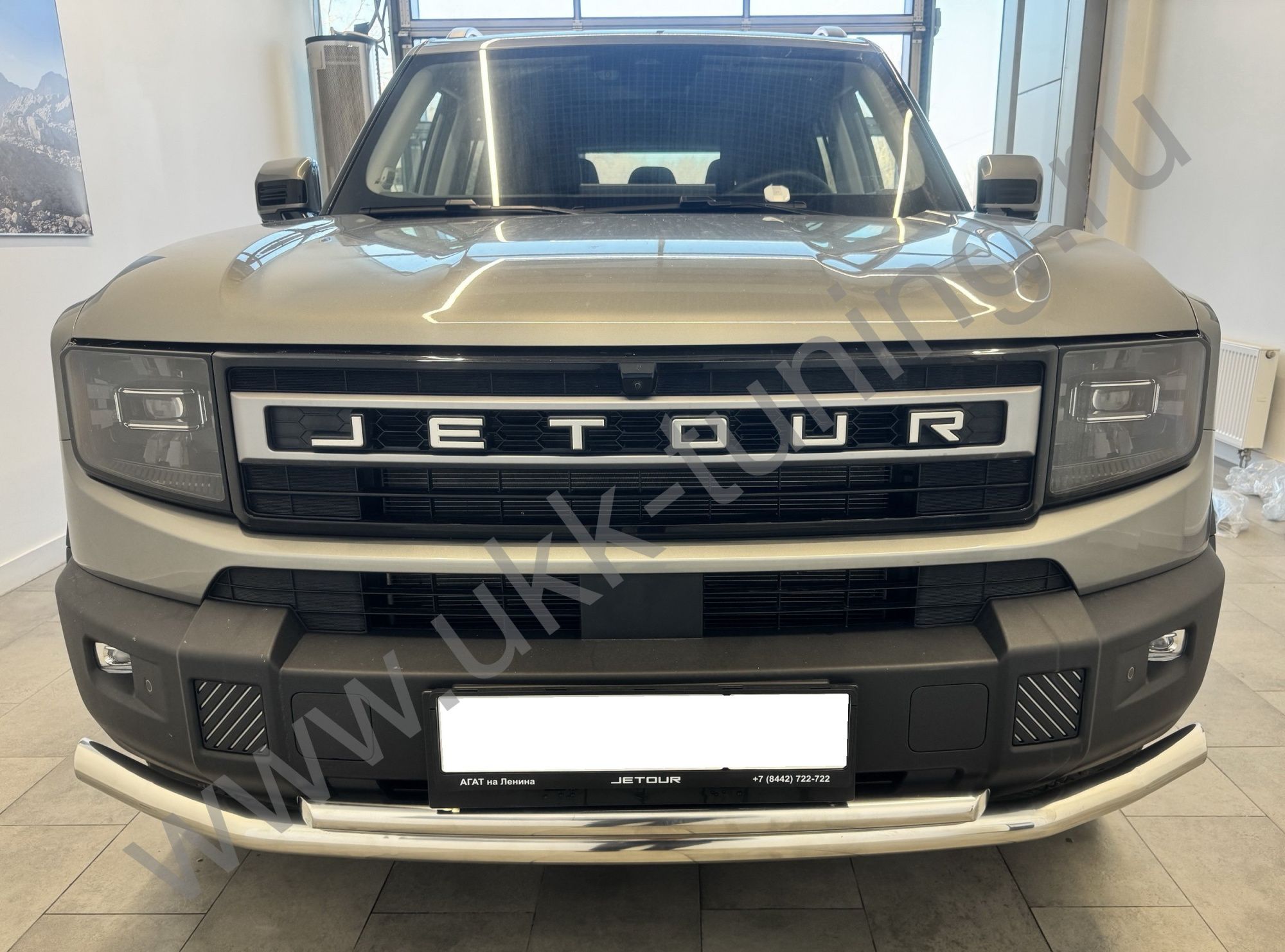 Защита переднего бампера двойная Jetour T1 с 2025