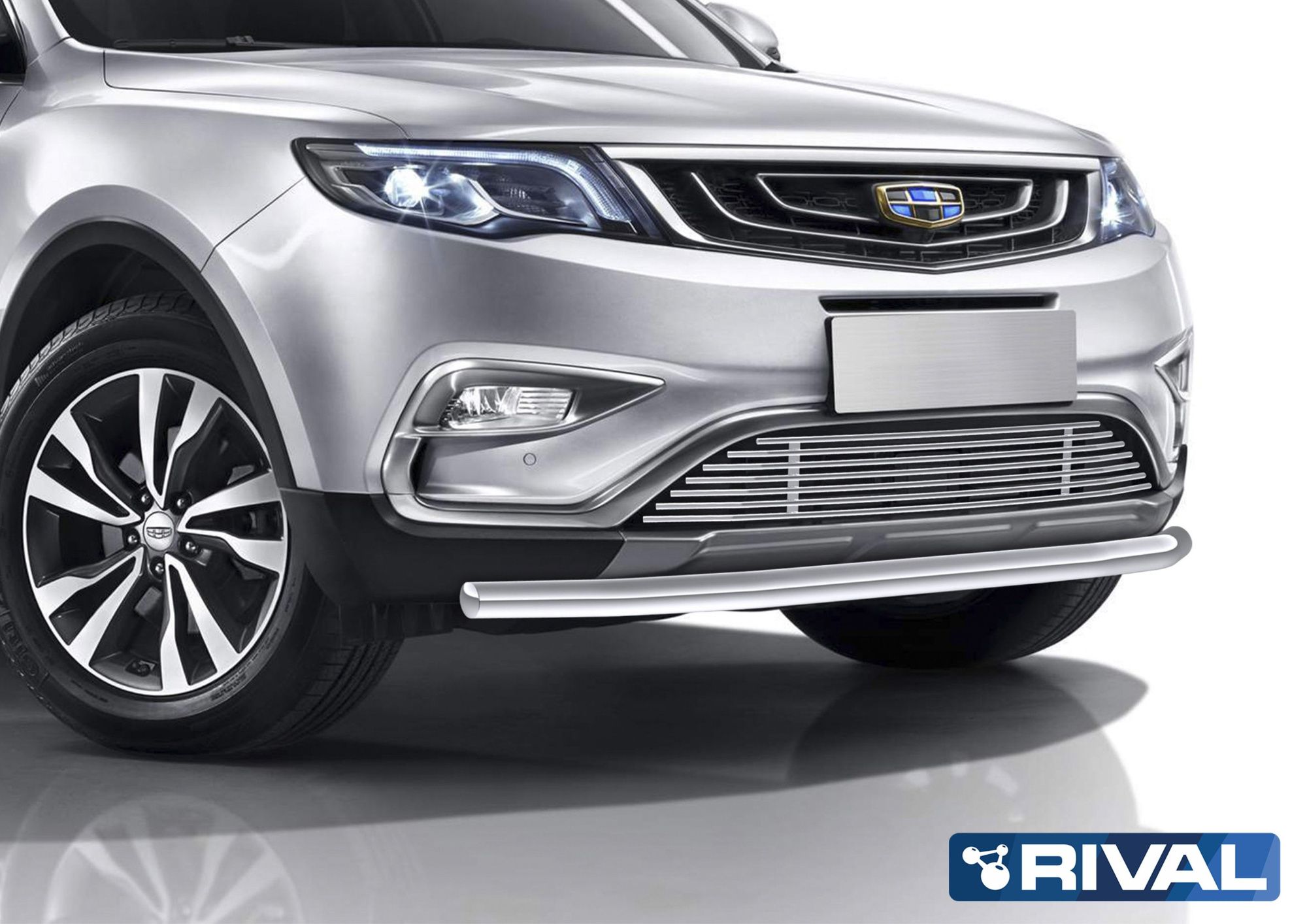 Накладка на заднюю дверь (лист шлифованный) для Geely Atlas 