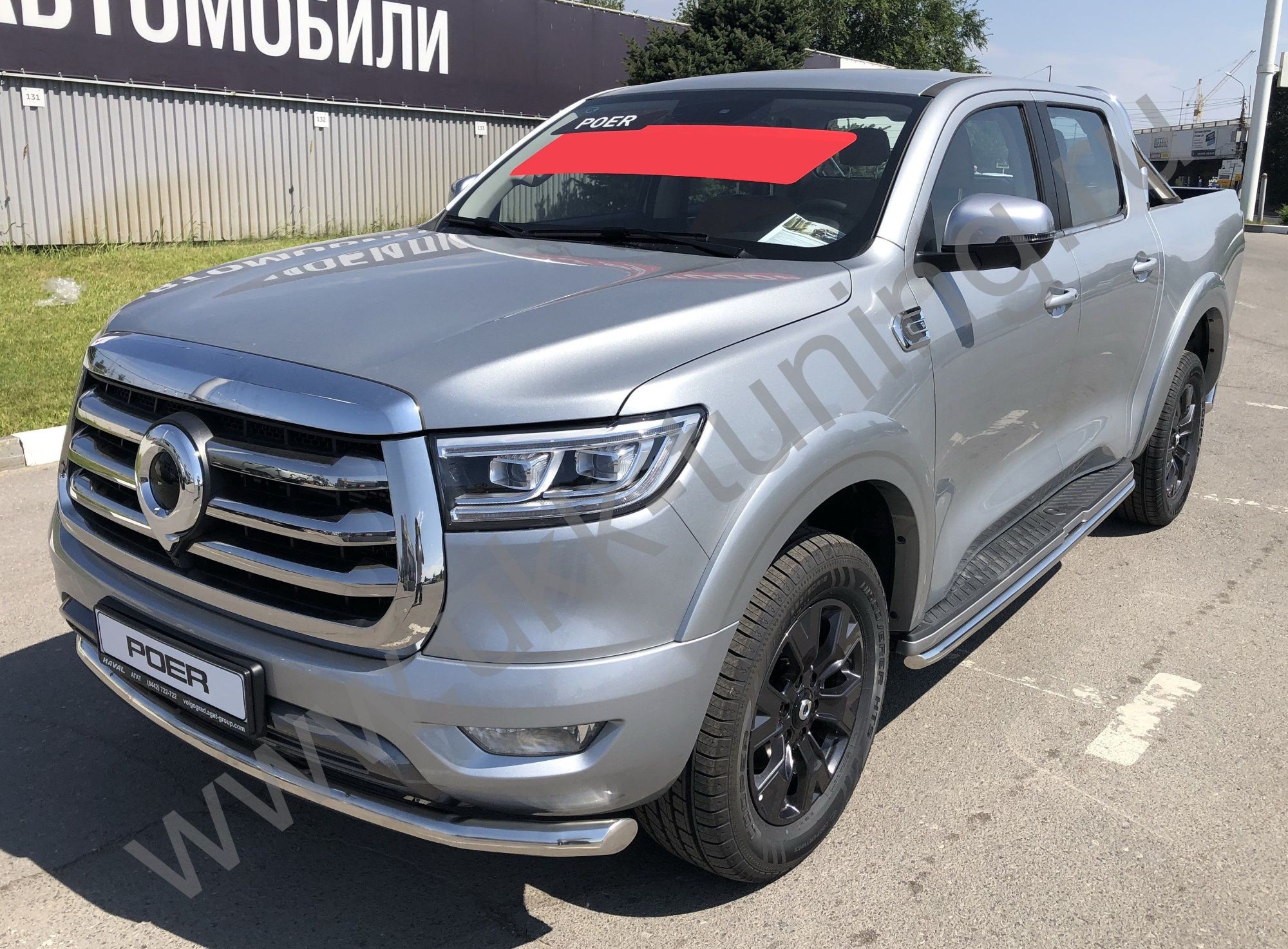 Защита переднего бампера Great Wall Poer с 2021 Защита переднего бампера Great Wall Poer с 2021