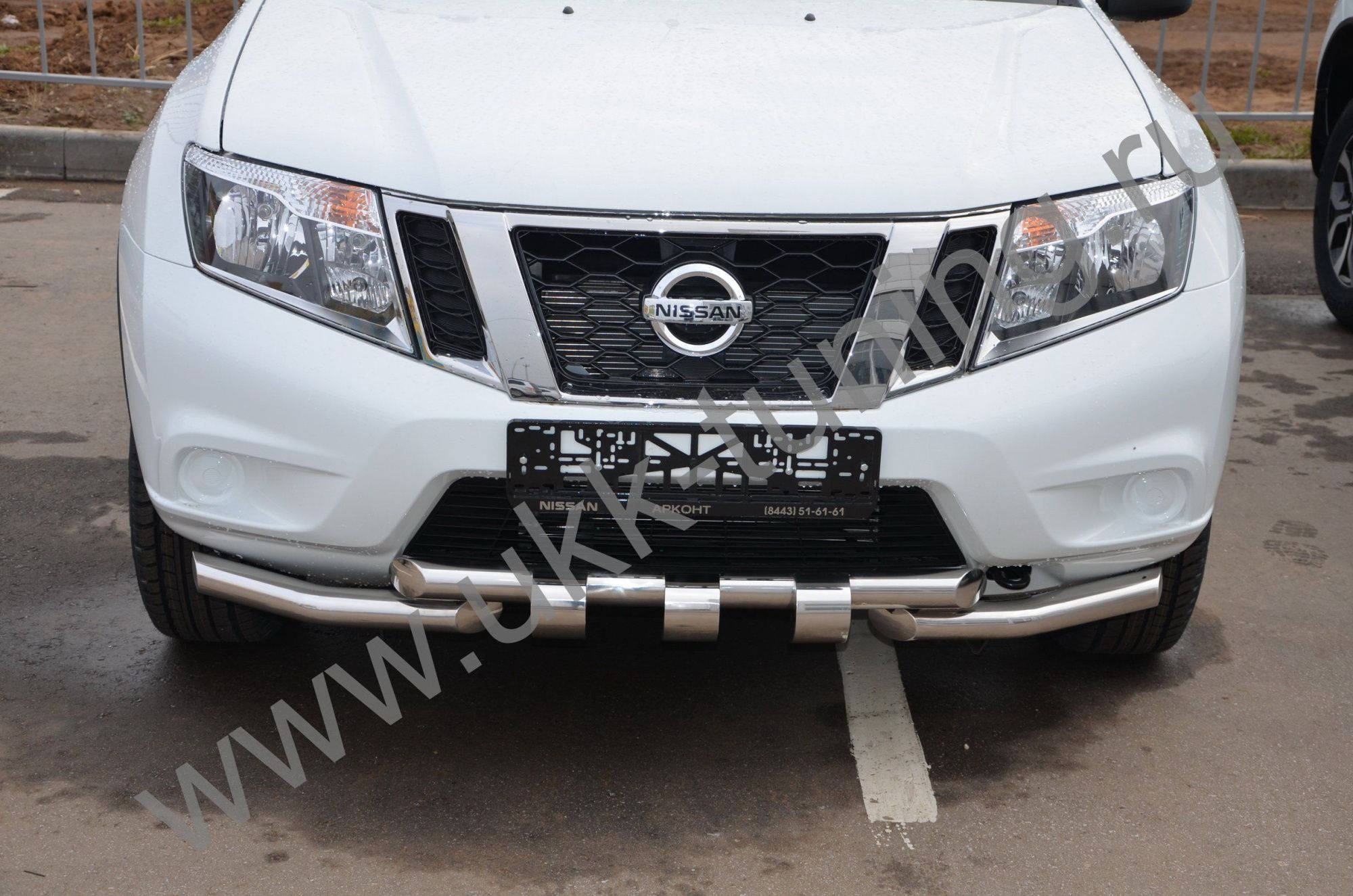 Защита переднего бампера (G) Nissan Terrano с 2015 Защита переднего бампера (G) Nissan Terrano с 2015