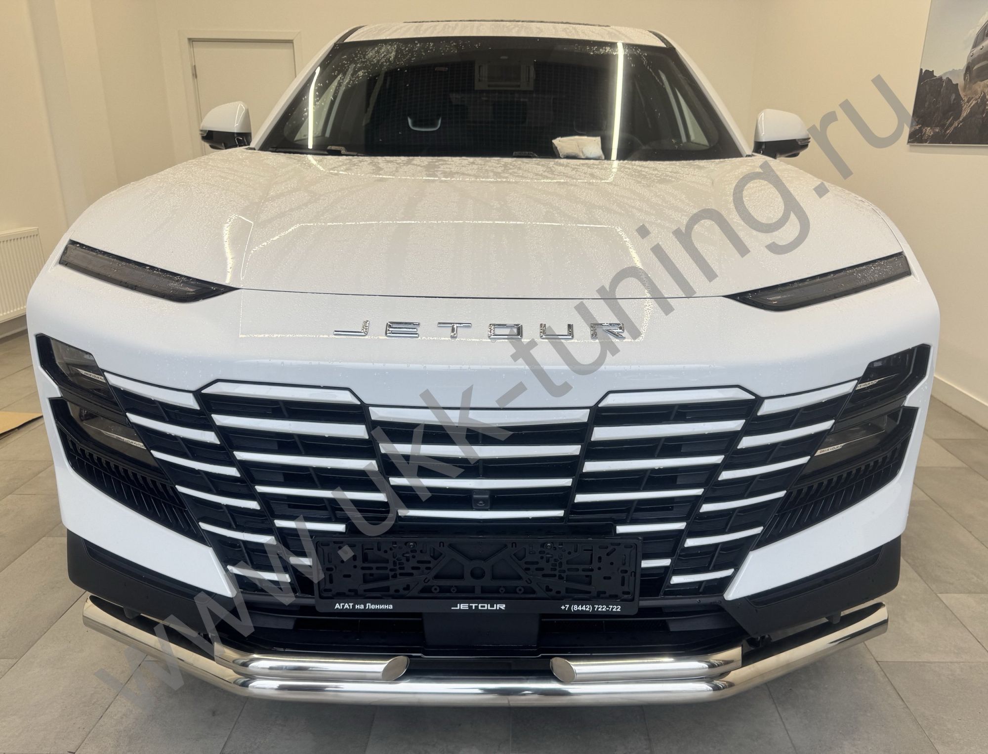 Защита переднего бампера двойная Jetour Dashing с 2022