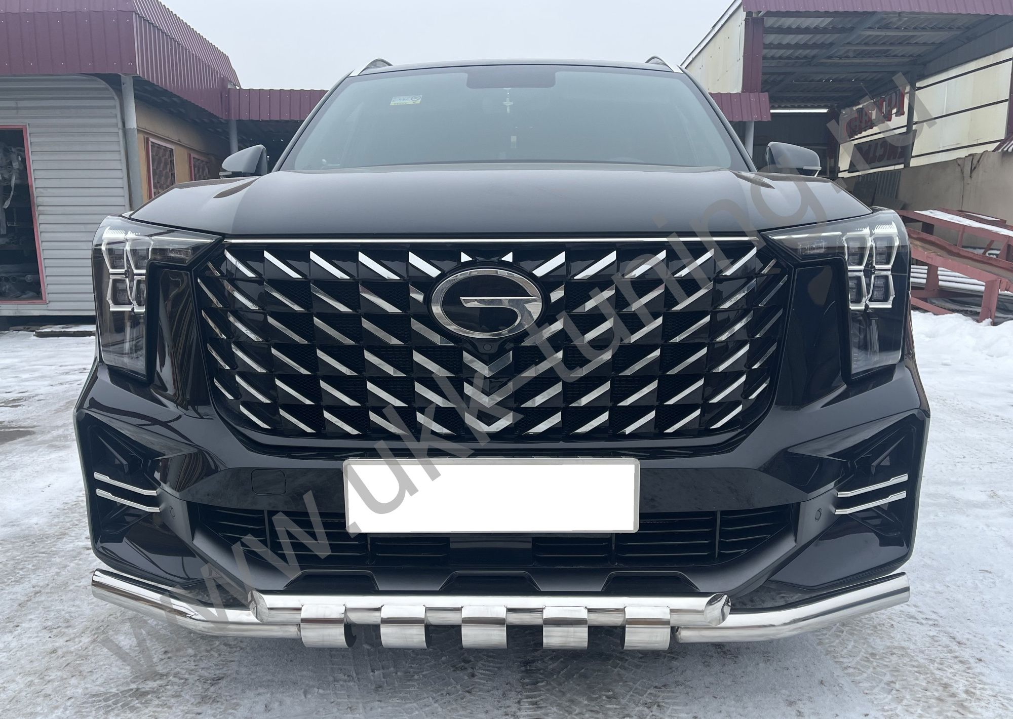 Защита переднего бампера G GAC GS8 с 2023