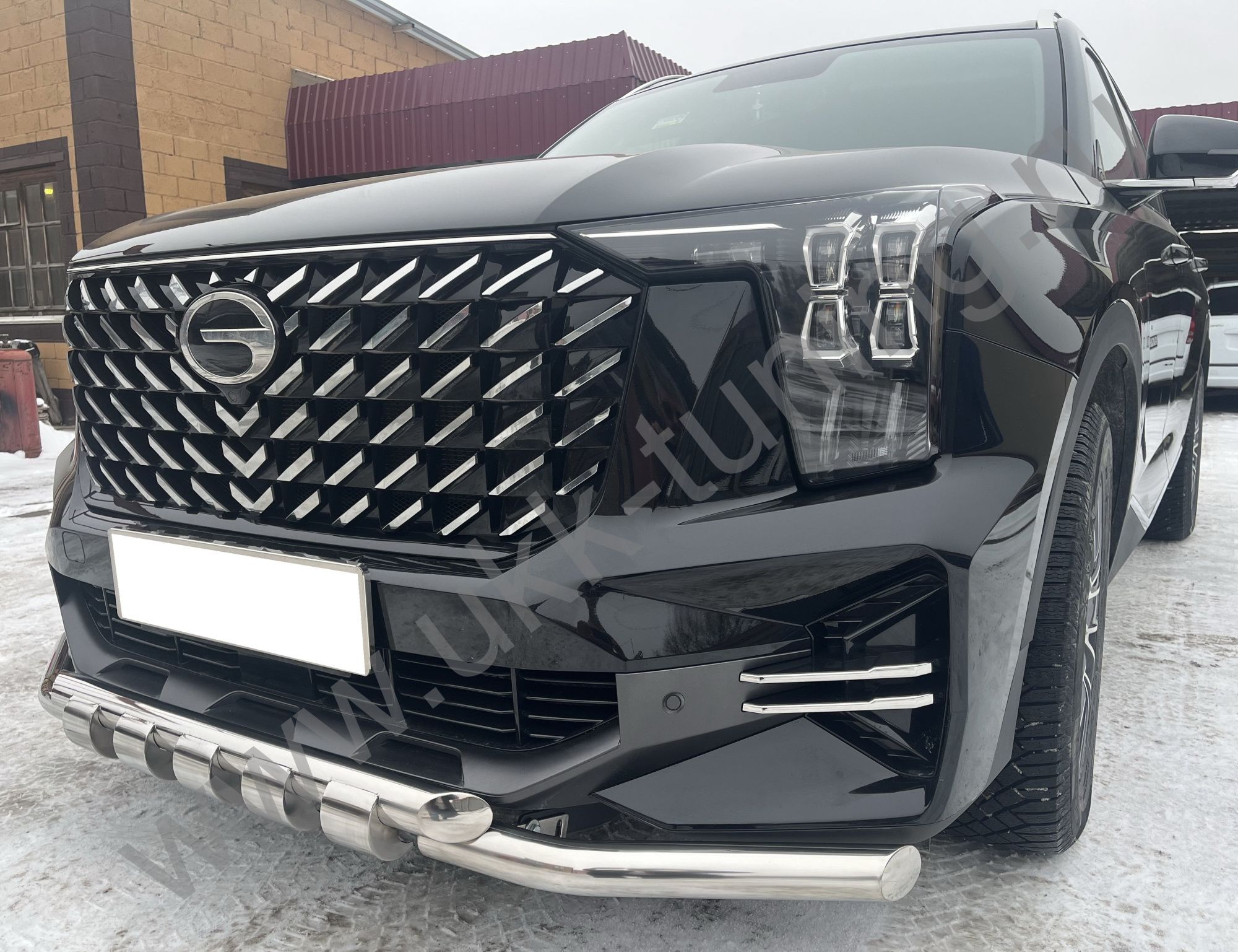 Защита переднего бампера G GAC GS8 с 2023