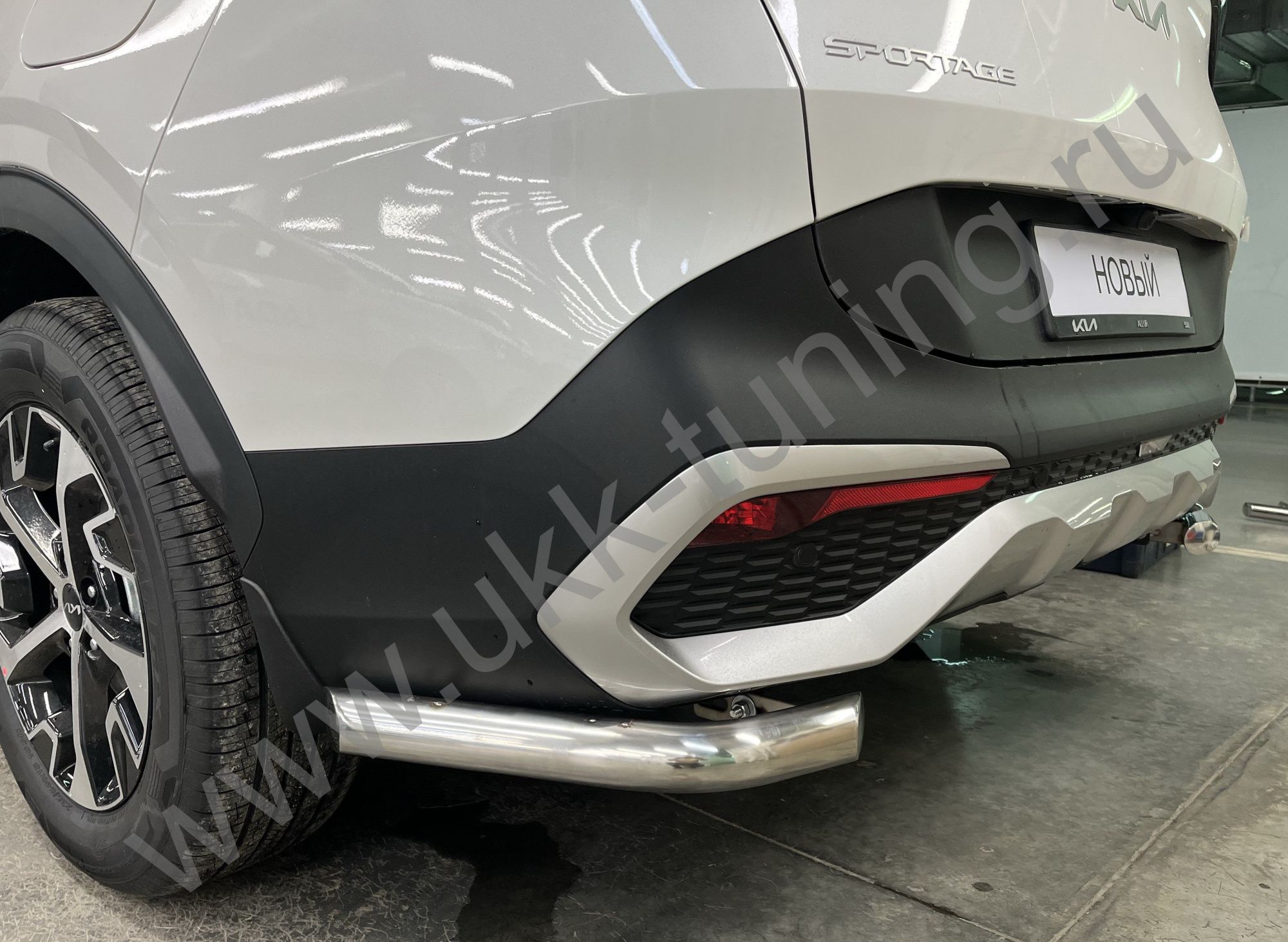 Защита заднего бампера угловая KIA Sportage 2022 комплектация GT-Line (кроме комплектации Style и X-Line) Защита заднего бампера угловая KIA Sportage 2022 комплектация GT-Line (кроме комплектации Style и X-Line)