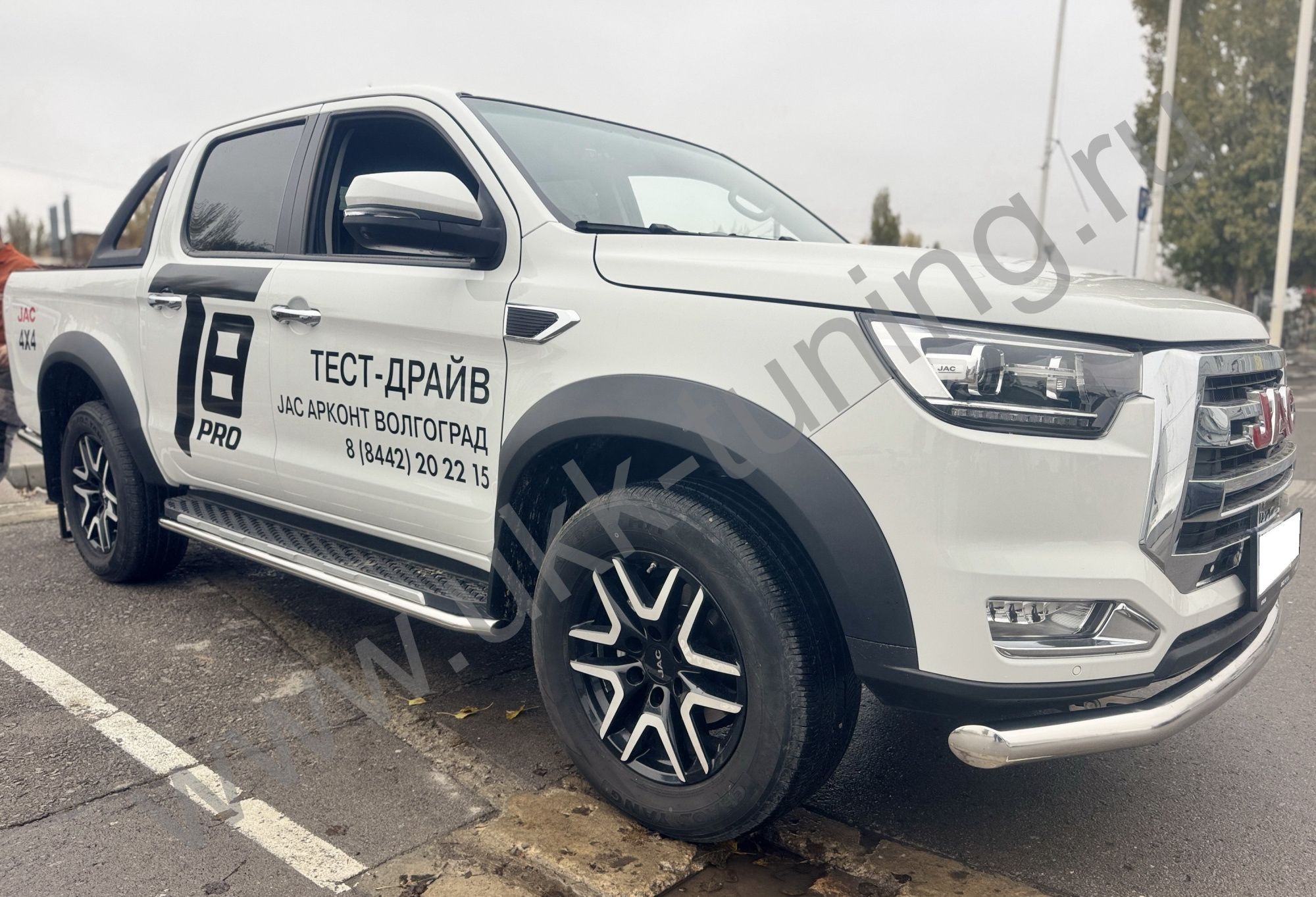 Защита переднего бампера Jac T8 Pro 2020