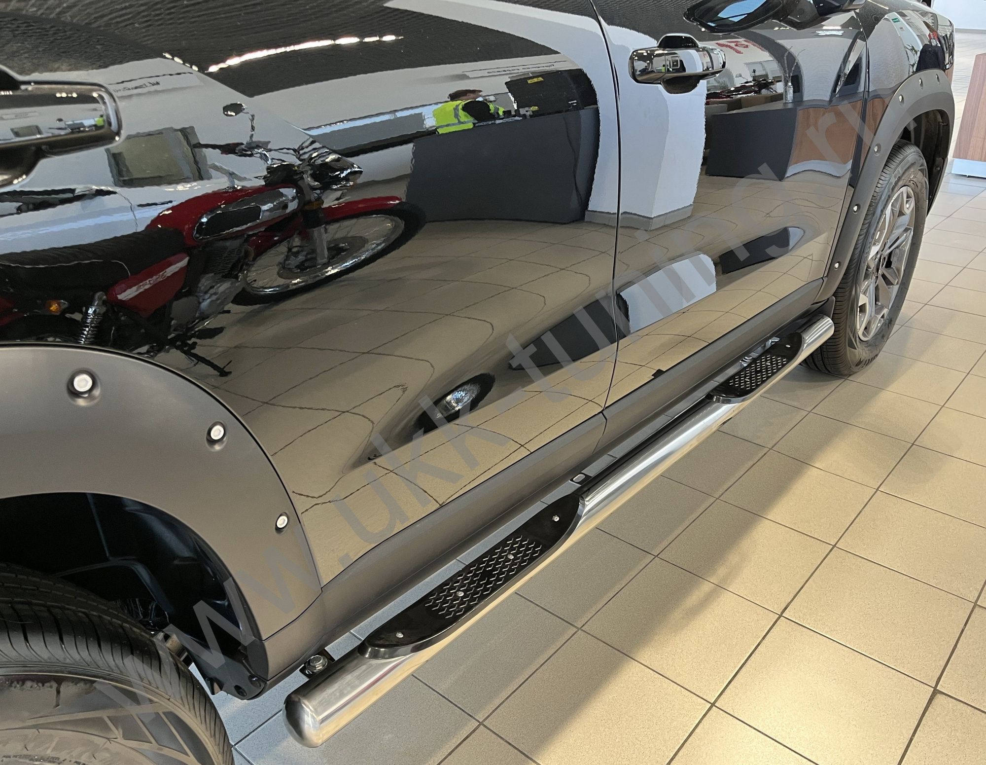 Пороги труба с проступью Haval Dargo X с 2023 Пороги труба с проступью Haval Dargo X с 2023