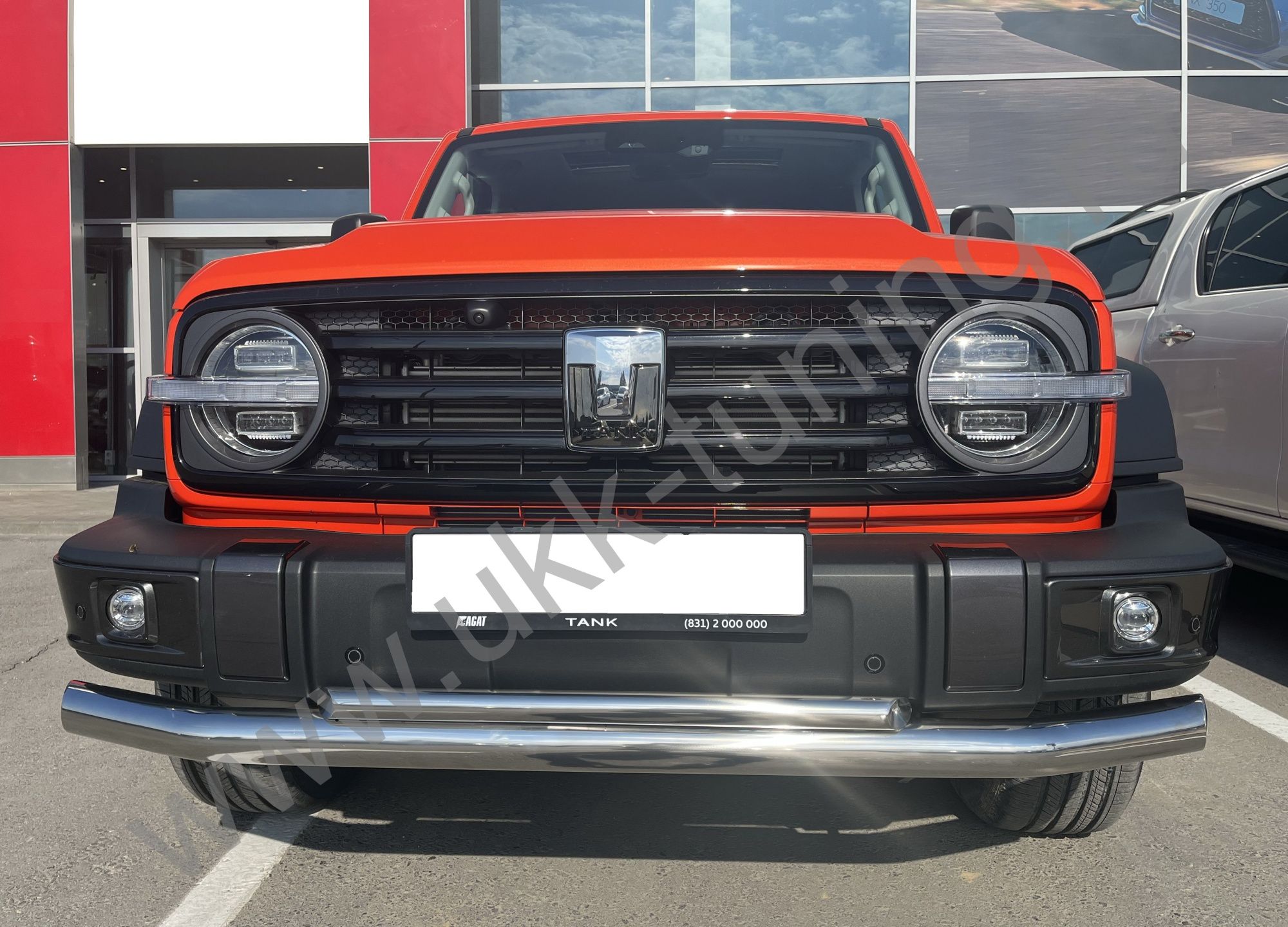 Защита переднего бампера двойная Tank 300 с 2023