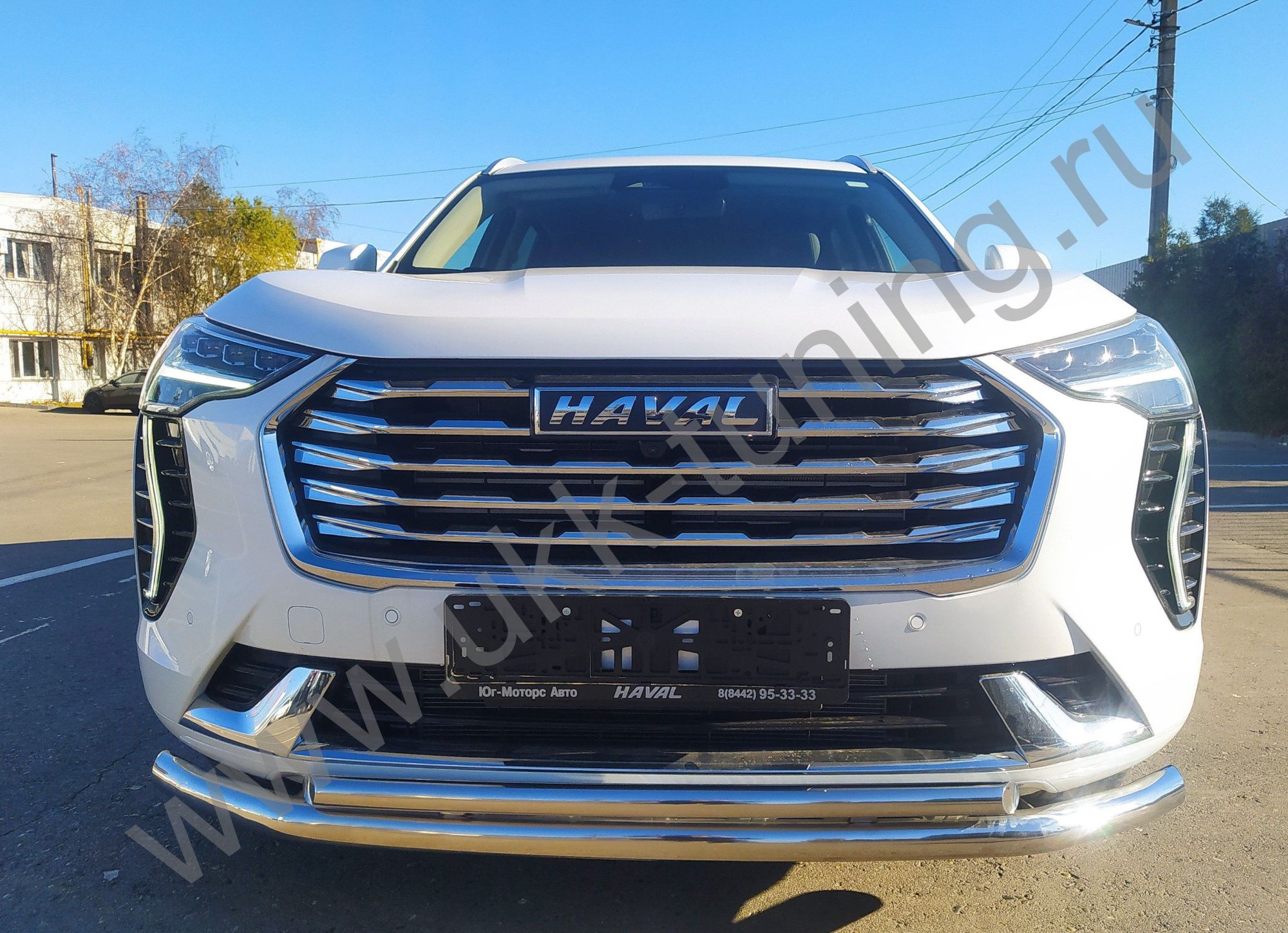 Защита переднего бампера Haval Jolion c 2021 двойная