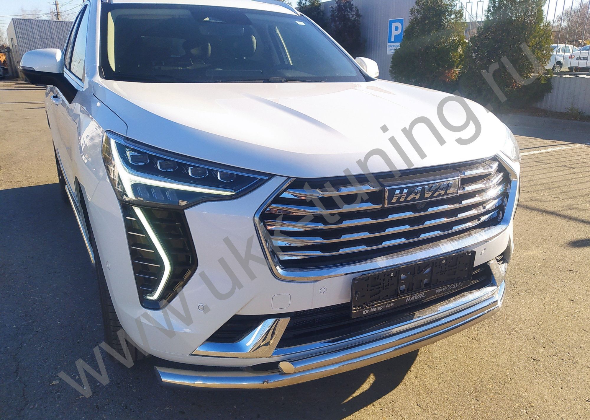 Защита переднего бампера Haval Jolion c 2021 двойная