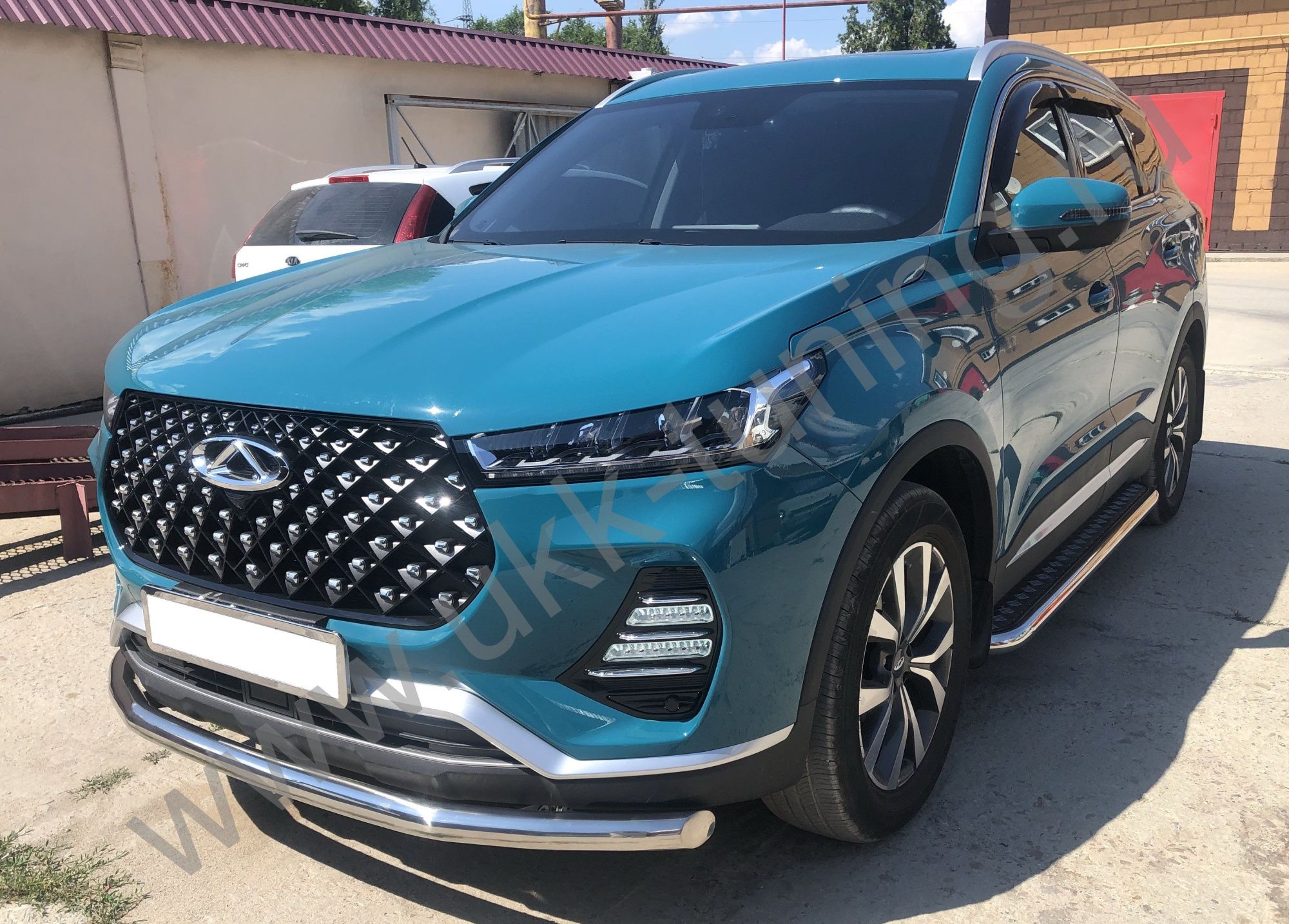 Защита переднего бампера Chery Tiggo 7 Pro 2021 Защита переднего бампера Chery Tiggo 7 Pro 2021