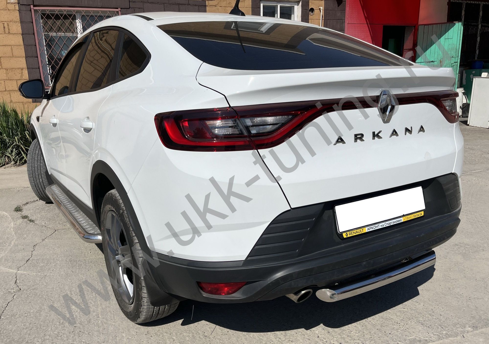Защита заднего бампера RENAULT Arkana с 2018 Защита заднего бампера RENAULT Arkana с 2018