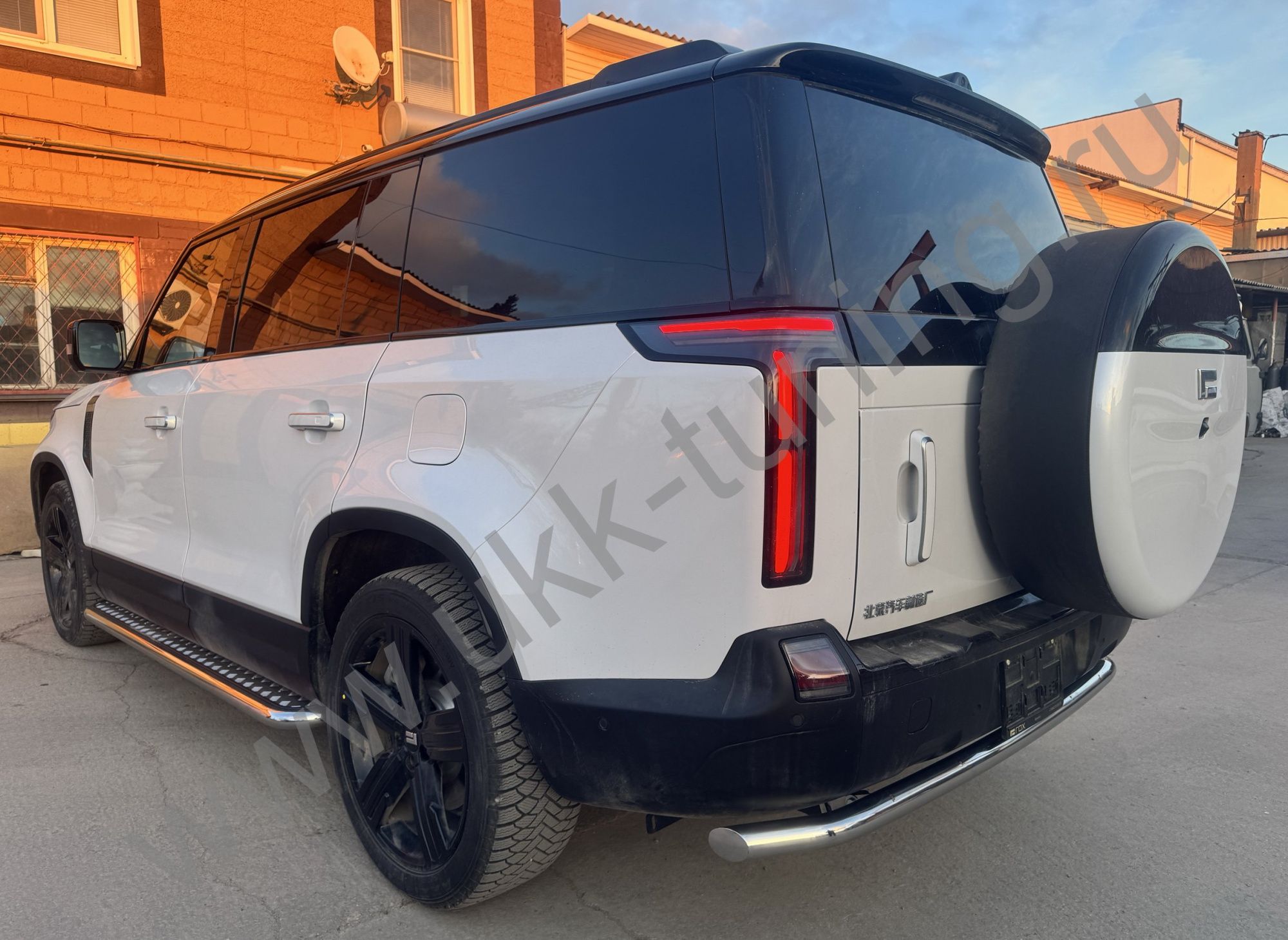 Защита заднего бампера ROX 01