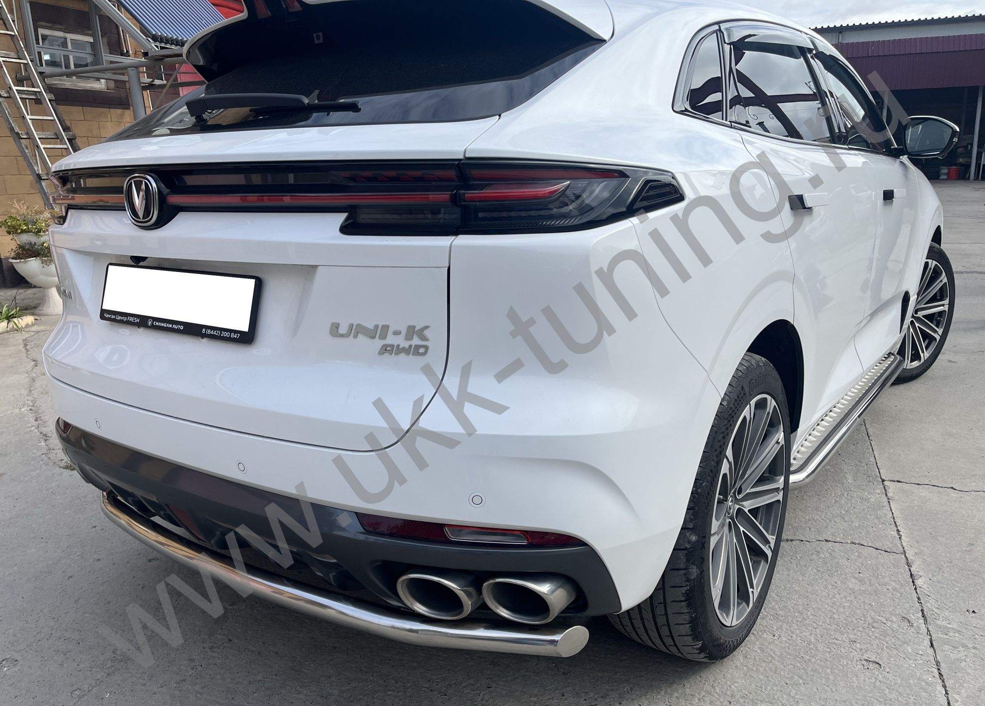 Защита заднего бампера Changan UNI-K