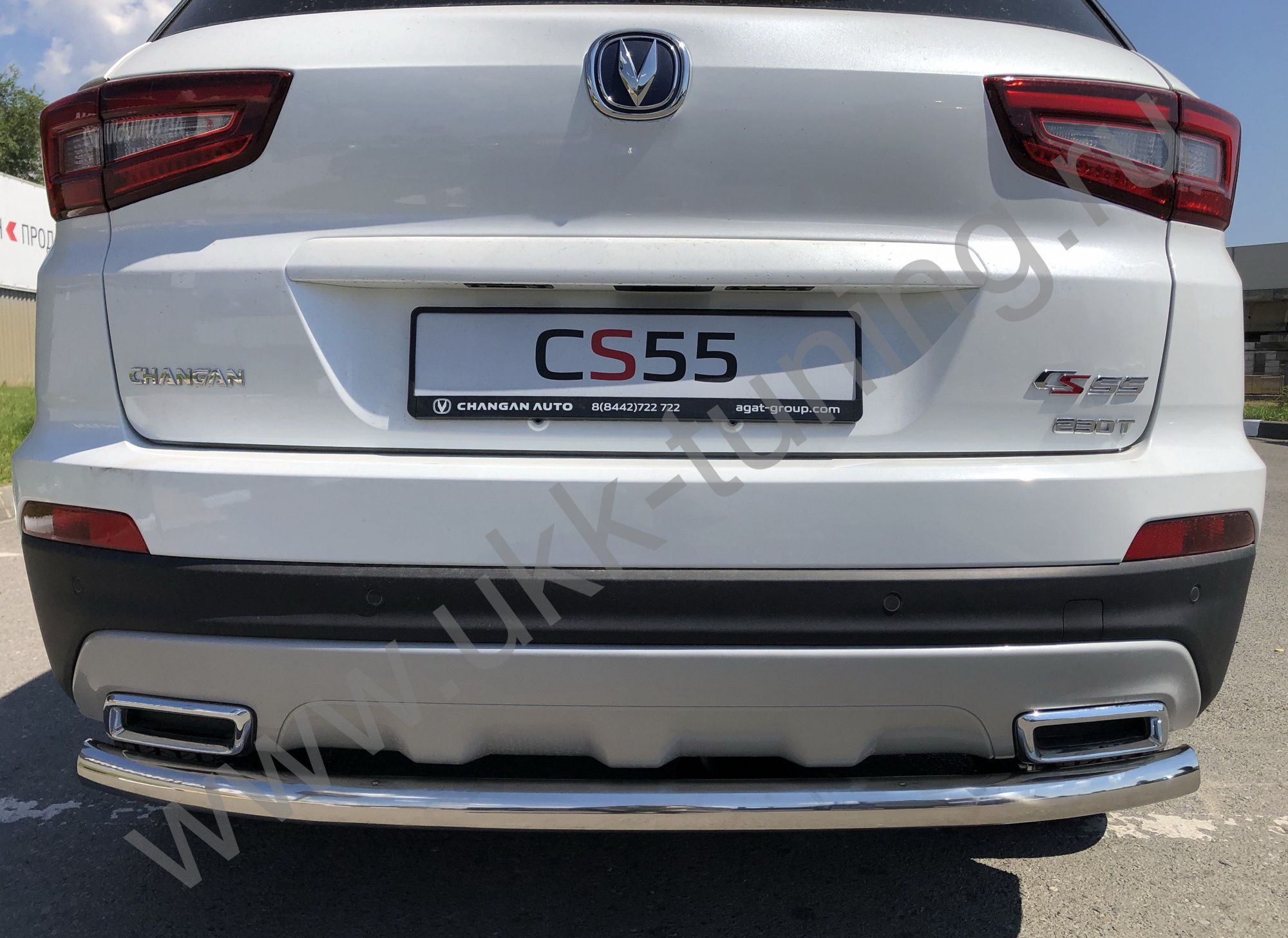 Защита заднего бампера Changan CS55