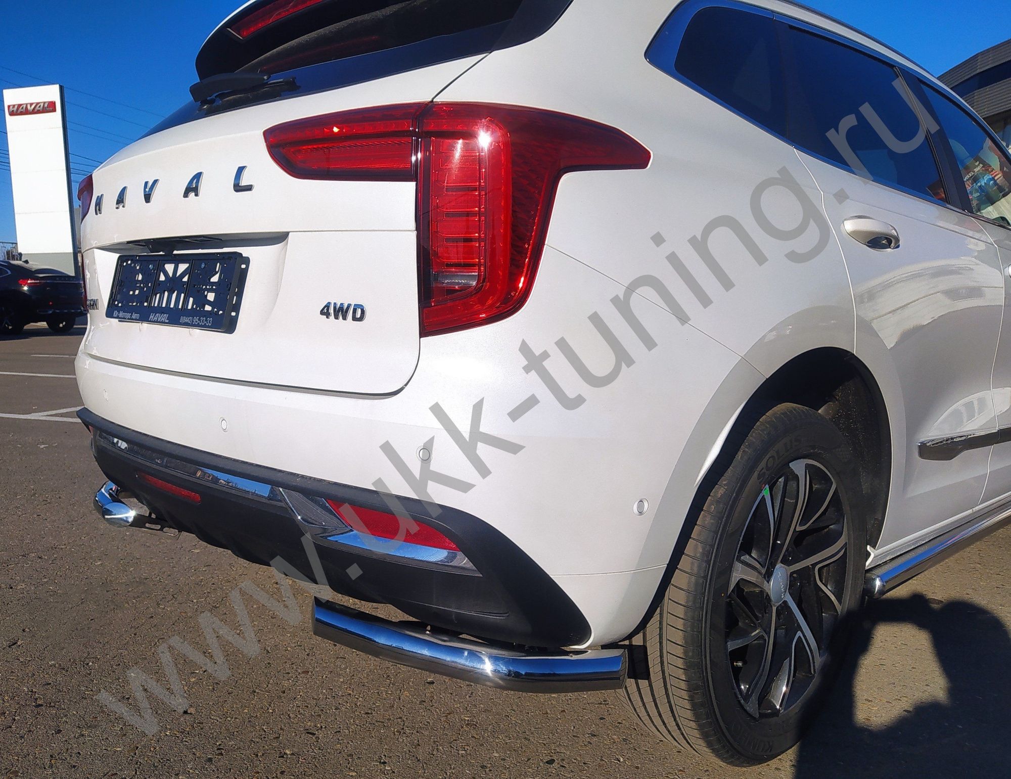 Защита заднего бампера Haval Jolion c 2021 угловая Защита заднего бампера Haval Jolion c 2021 угловая