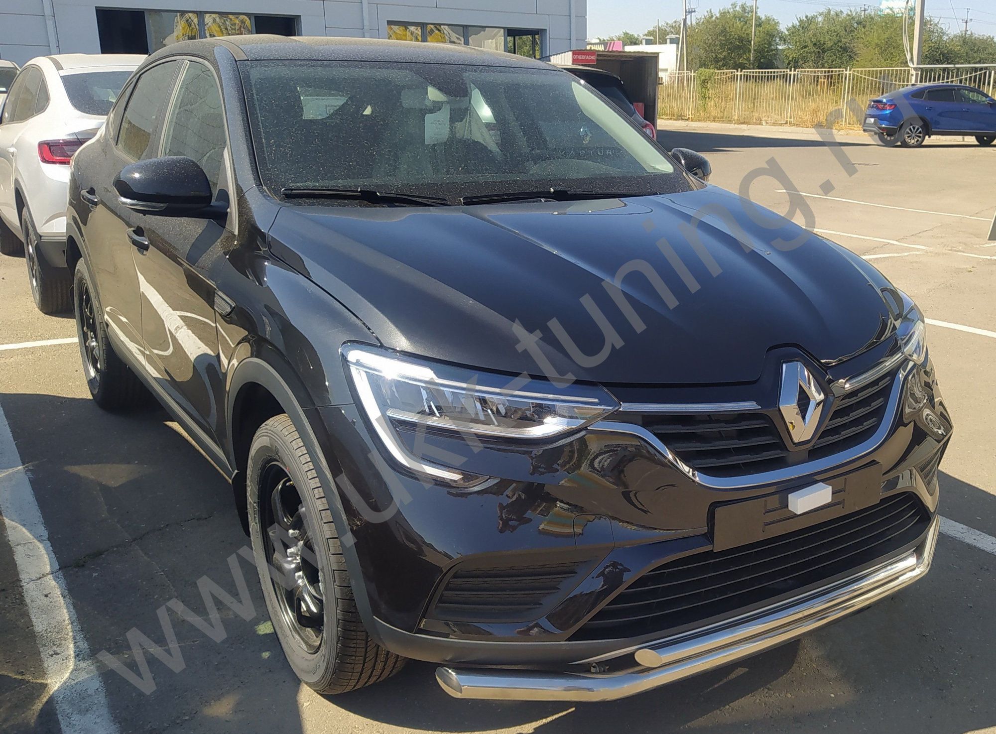 Защита переднего бампера двойная RENAULT Arkana с 2018 Защита переднего бампера двойная RENAULT Arkana с 2018