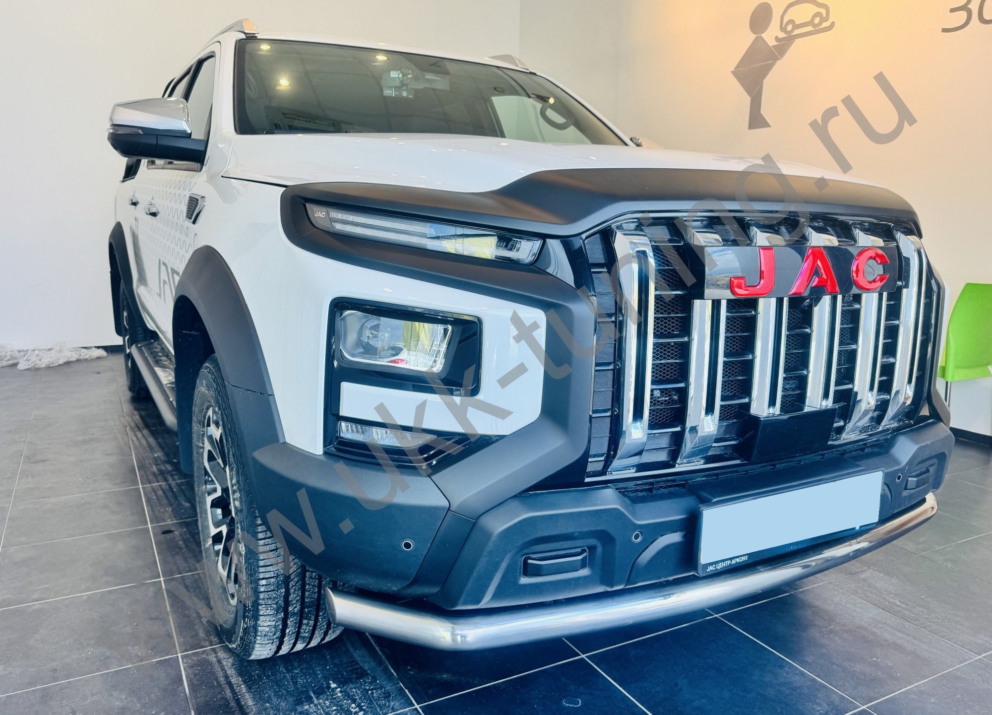 Защита переднего бампера JAC T9 с 2021