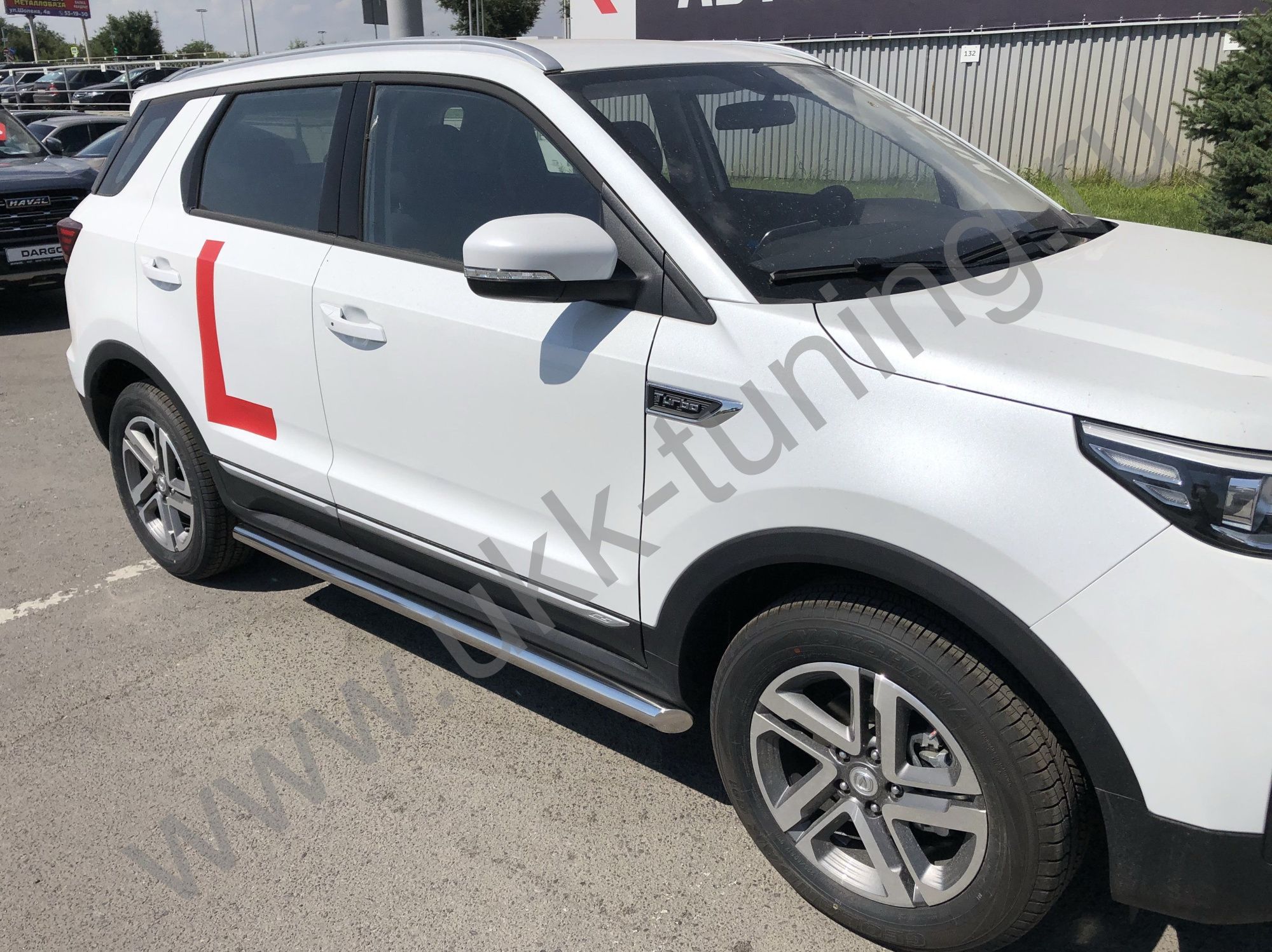 Защита порога Changan CS55 труба