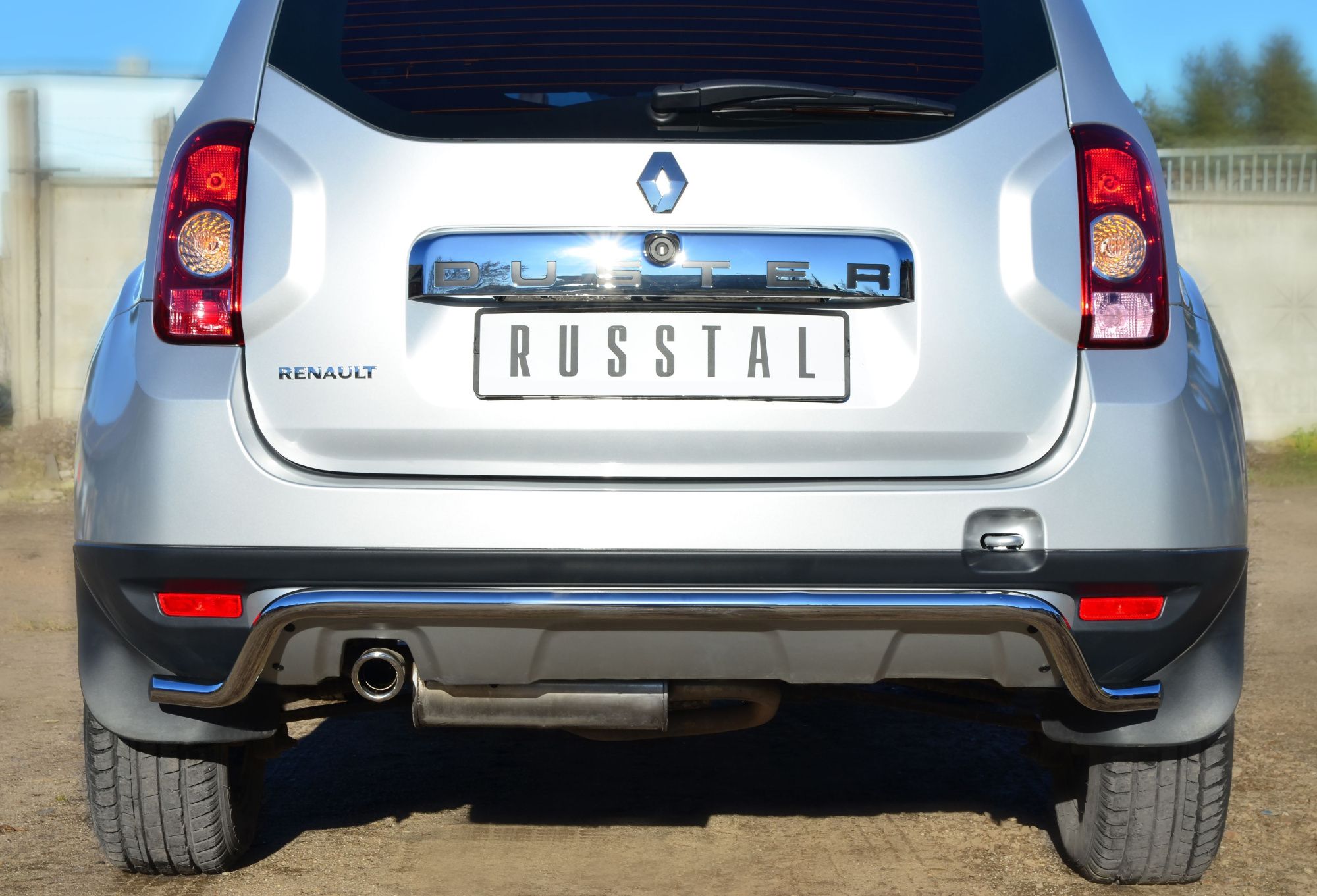 Renault Duster 4x4 2011-2014 Защита заднего бампера d42 волна RD4Z-001543 Renault Duster 4x4 2011-2014 Защита заднего бампера d42 волна RD4Z-001543