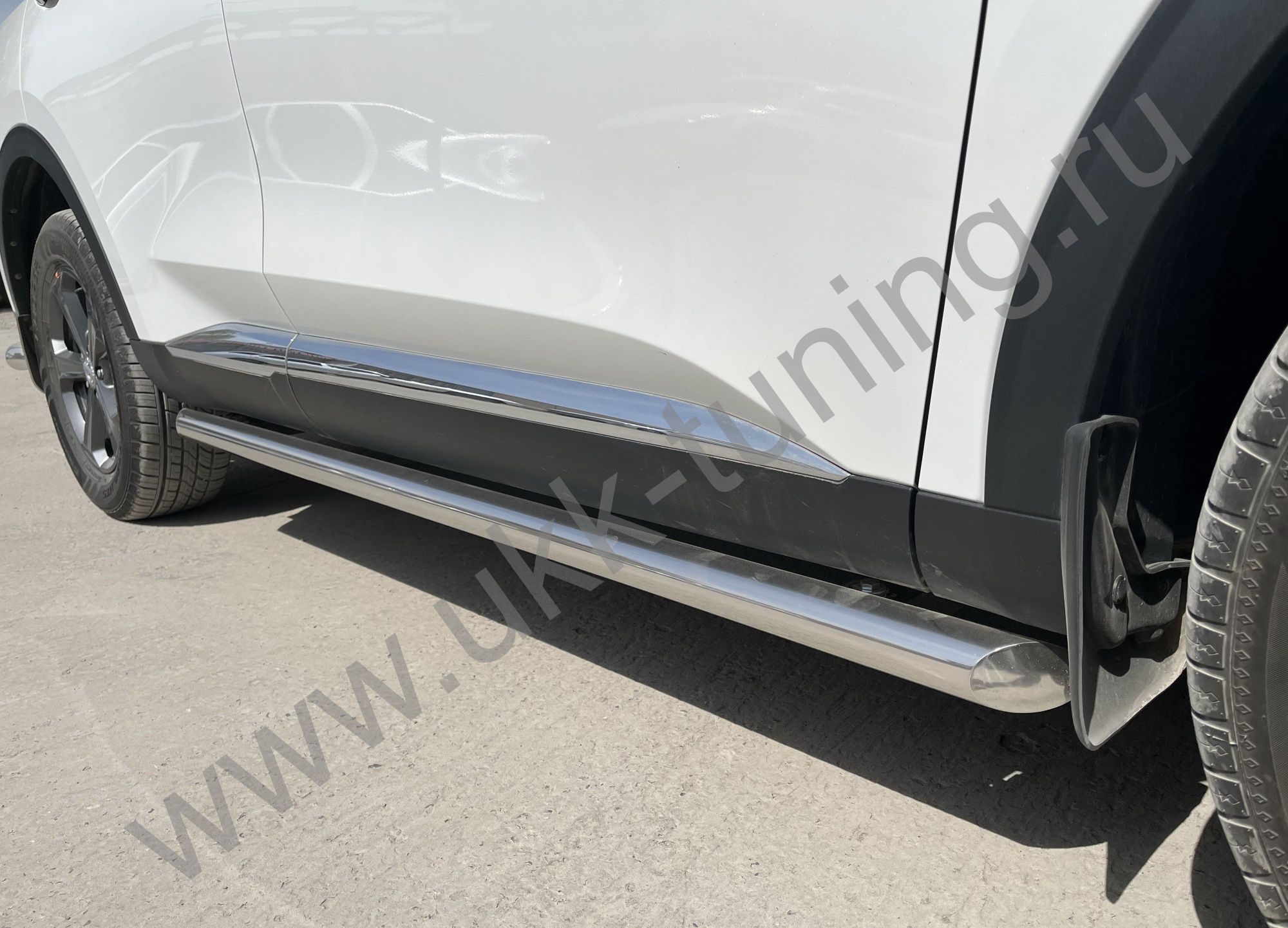 Защита порога труба Haval F7 2022 Рестрайлинг Защита порога труба Haval F7 2022 Рестрайлинг