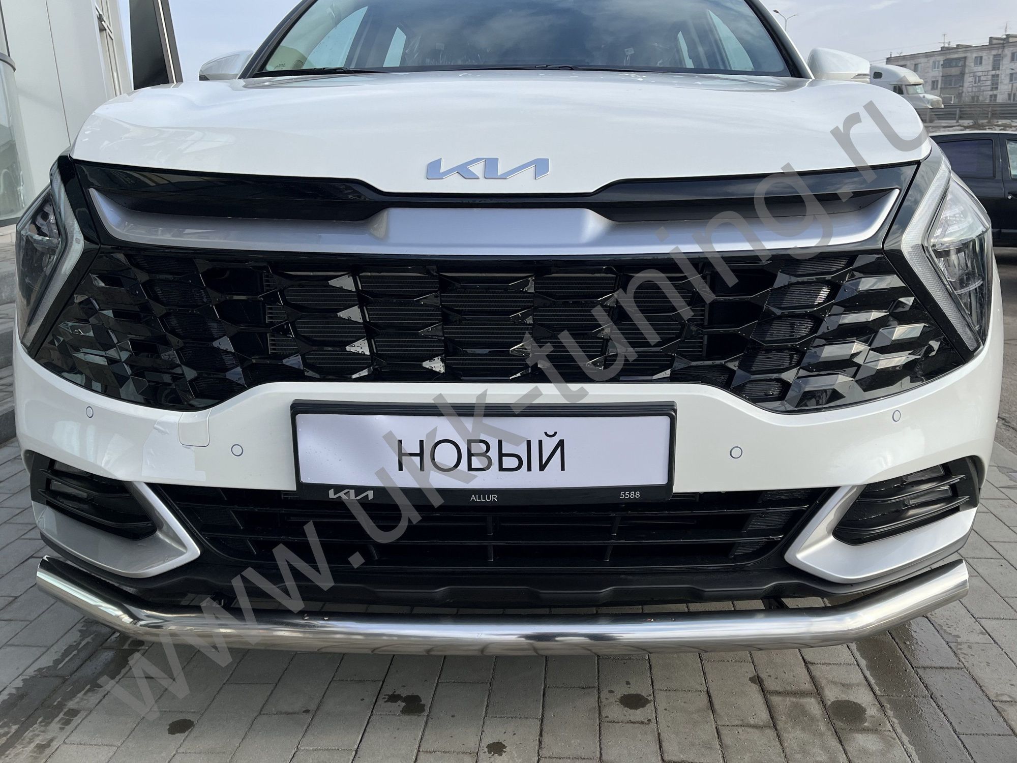 Защита переднего бампера KIA Sportage 2022 комплектация GT-Line (кроме комплектации Style и X-Line) Защита переднего бампера KIA Sportage 2022 комплектация GT-Line (кроме комплектации Style и X-Line)